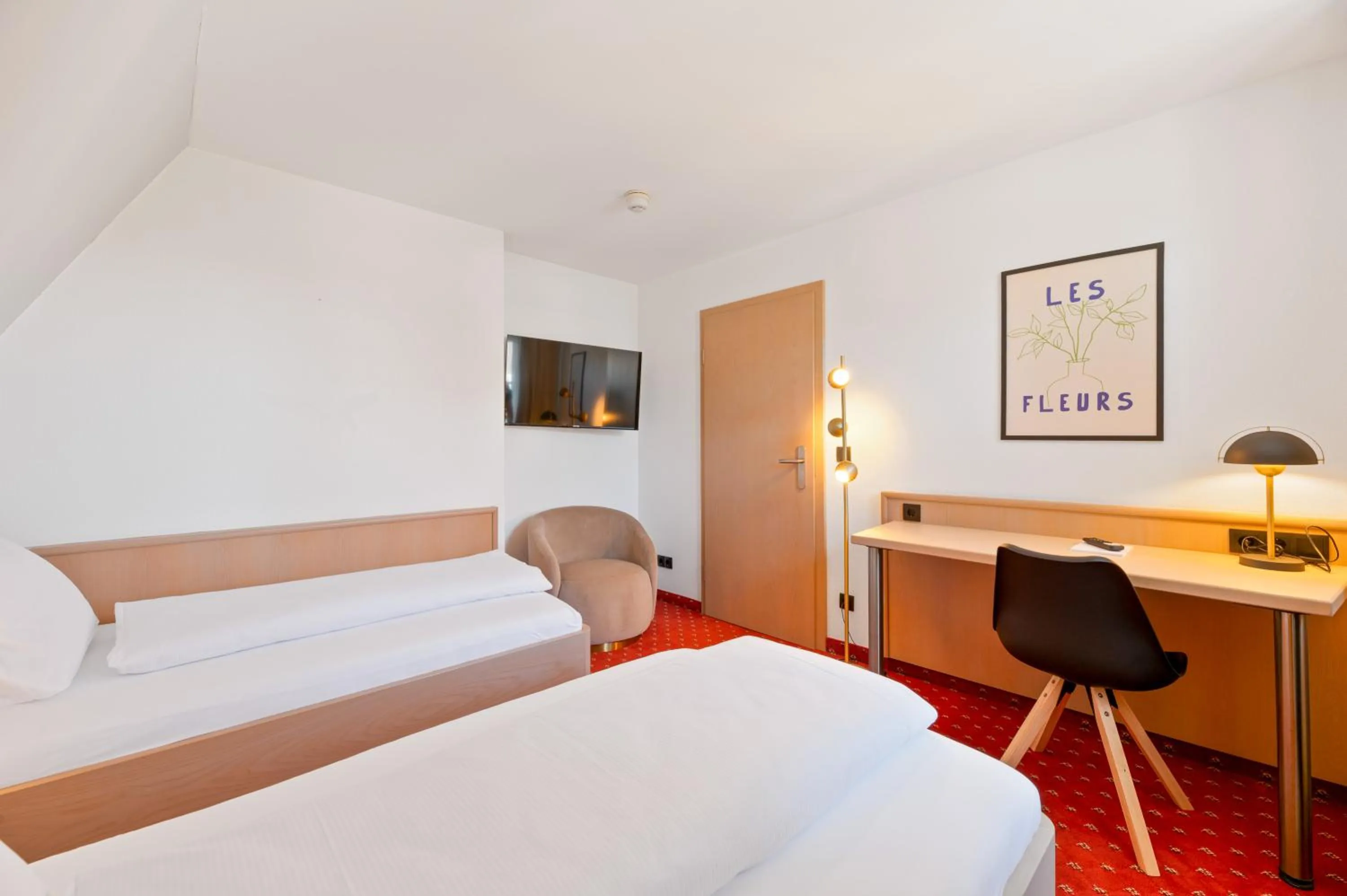 Bed in Gästehaus Andrea