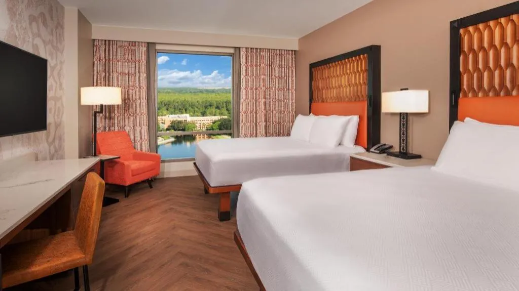 Bed in Disney's Coronado Springs Resort