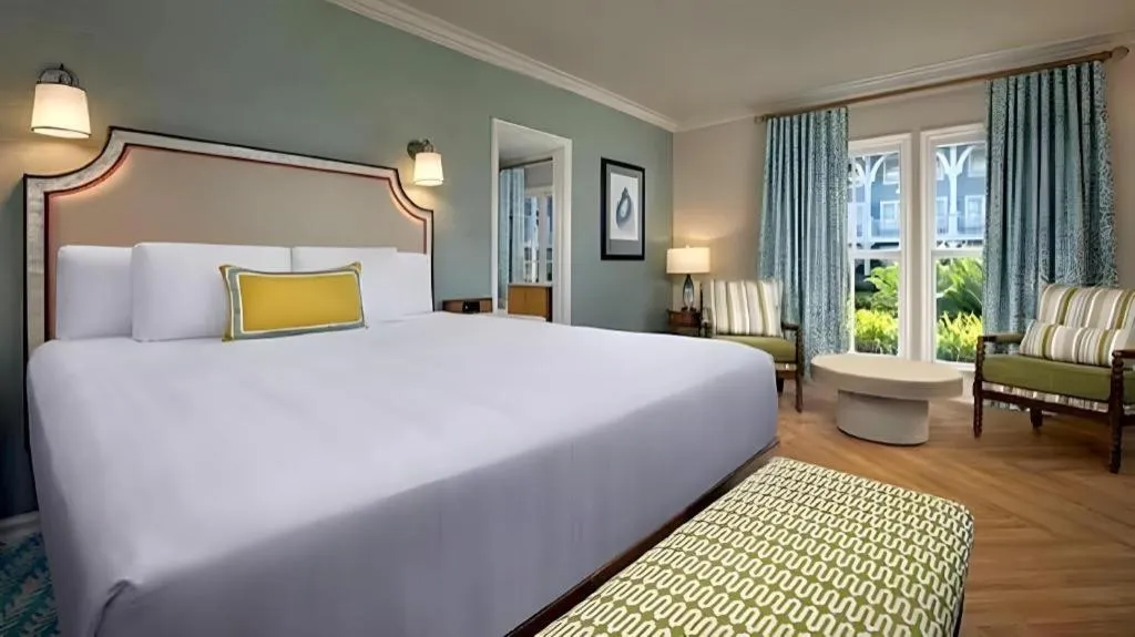 Bed in Disney's Beach Club Resort