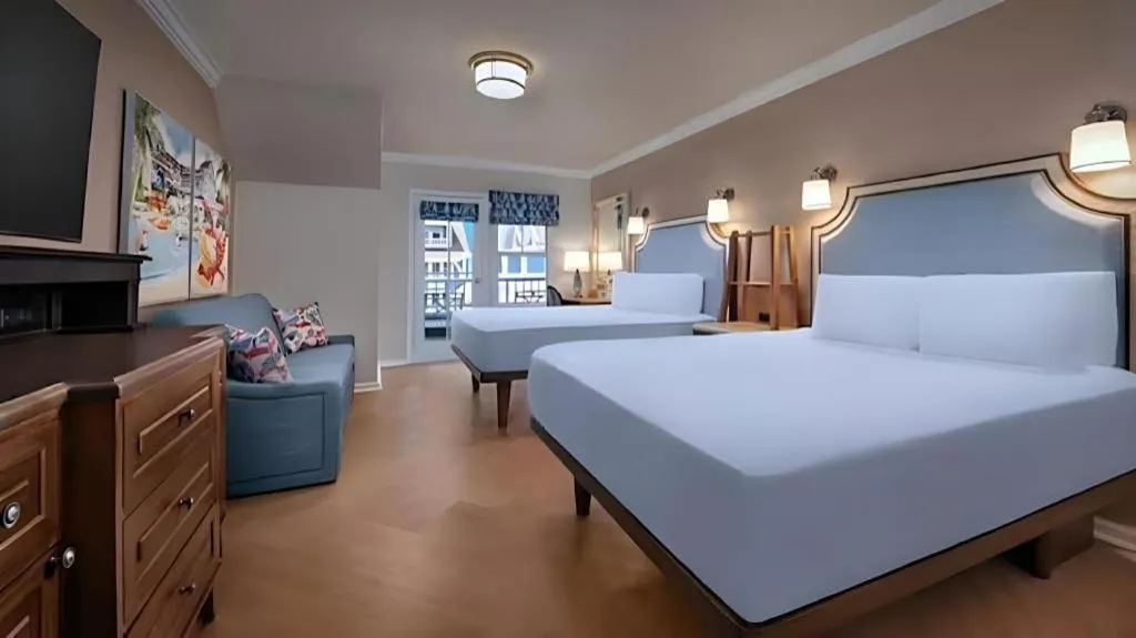 Bed in Disney's Beach Club Resort