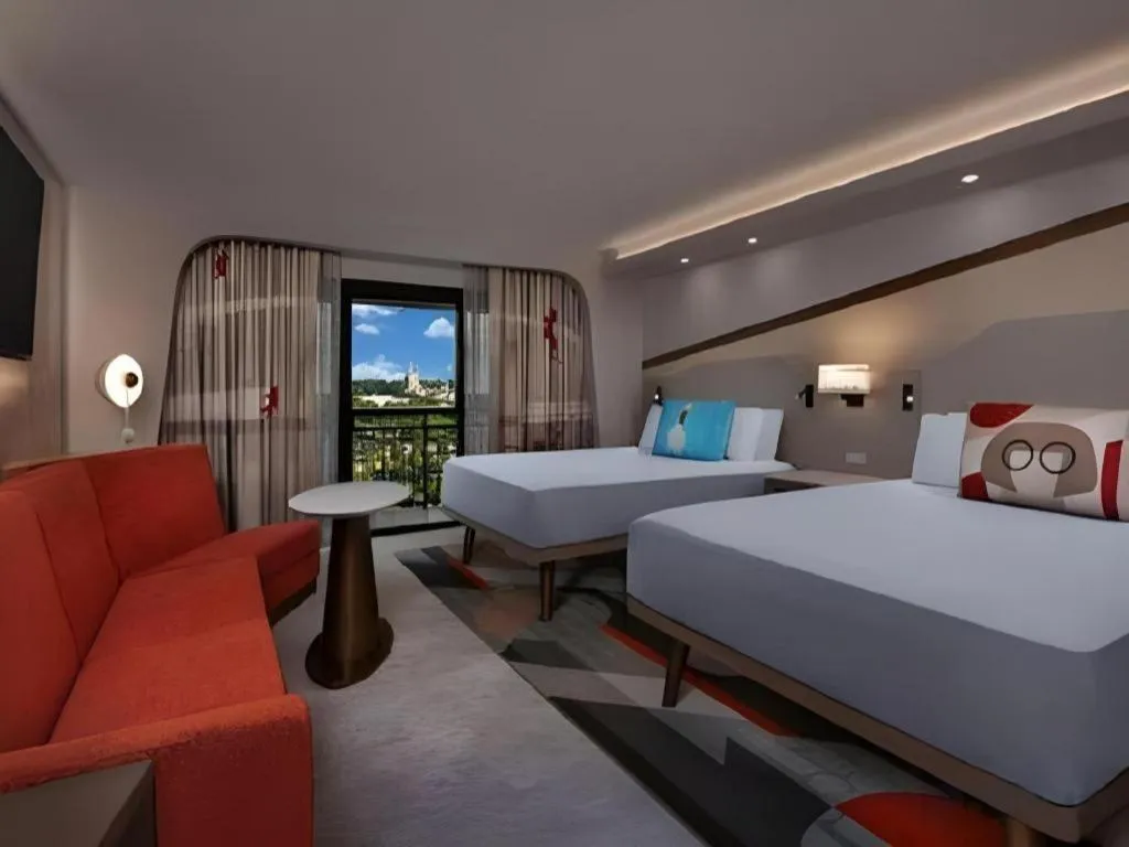 Bed in Disney's Contemporary Resort