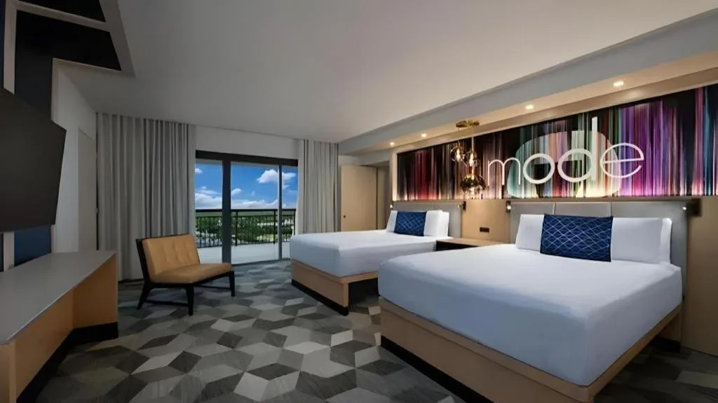 Bed in Disney's Contemporary Resort