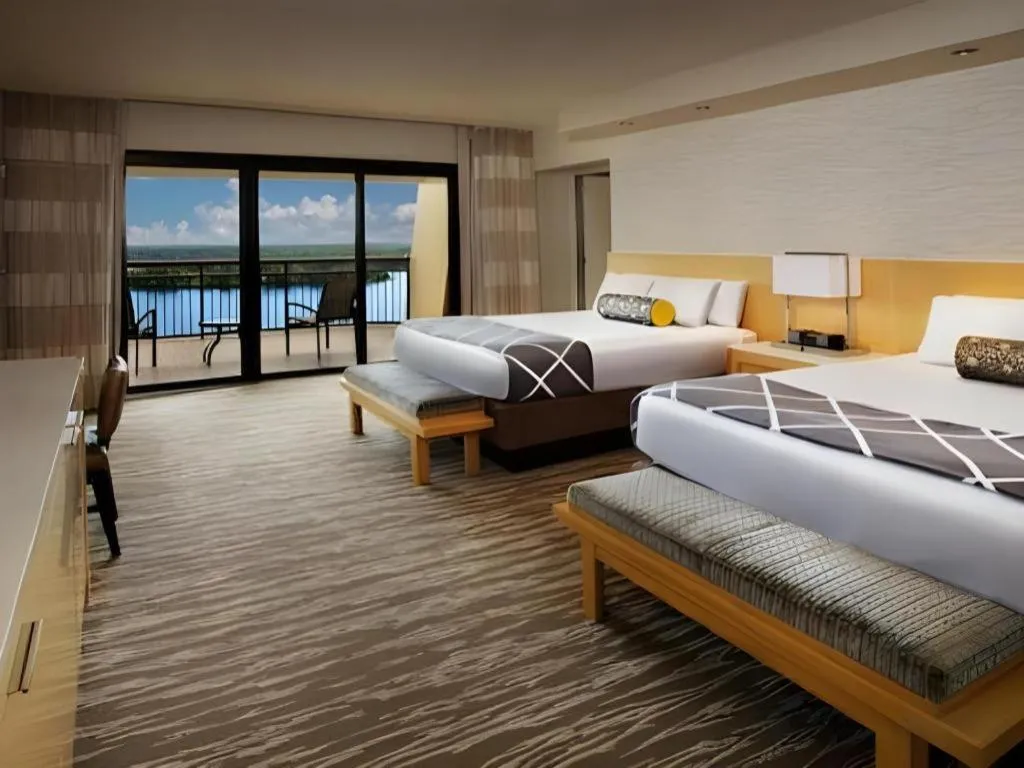 Bed in Disney's Contemporary Resort