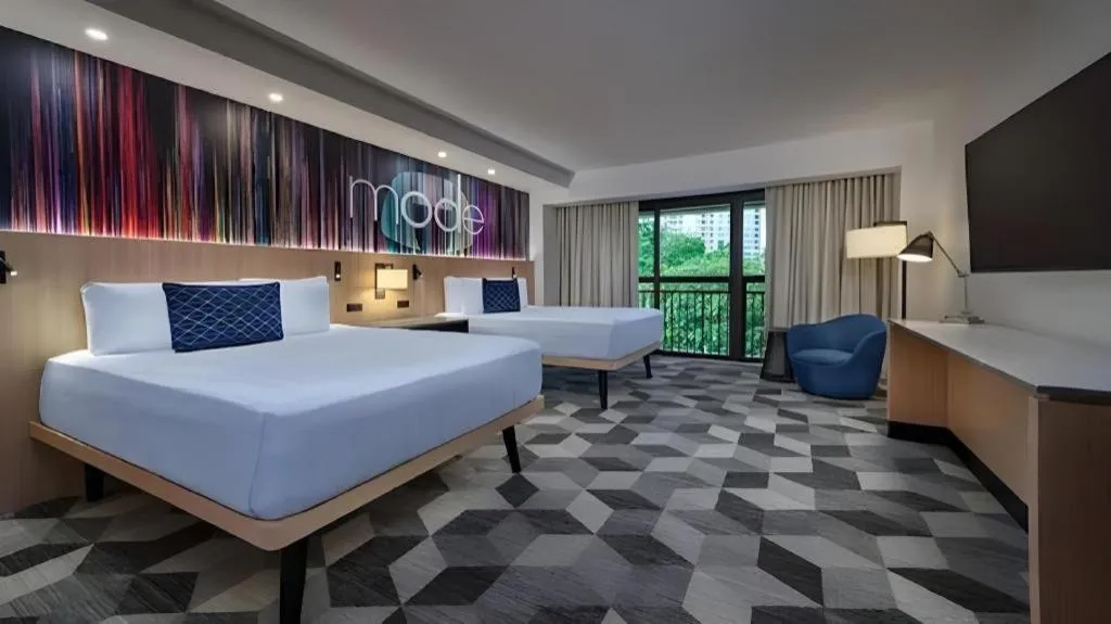 Bed in Disney's Contemporary Resort