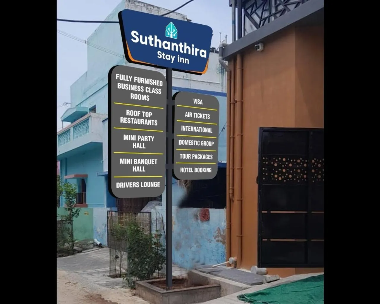 Facade/entrance in Suthanthira stay Inn