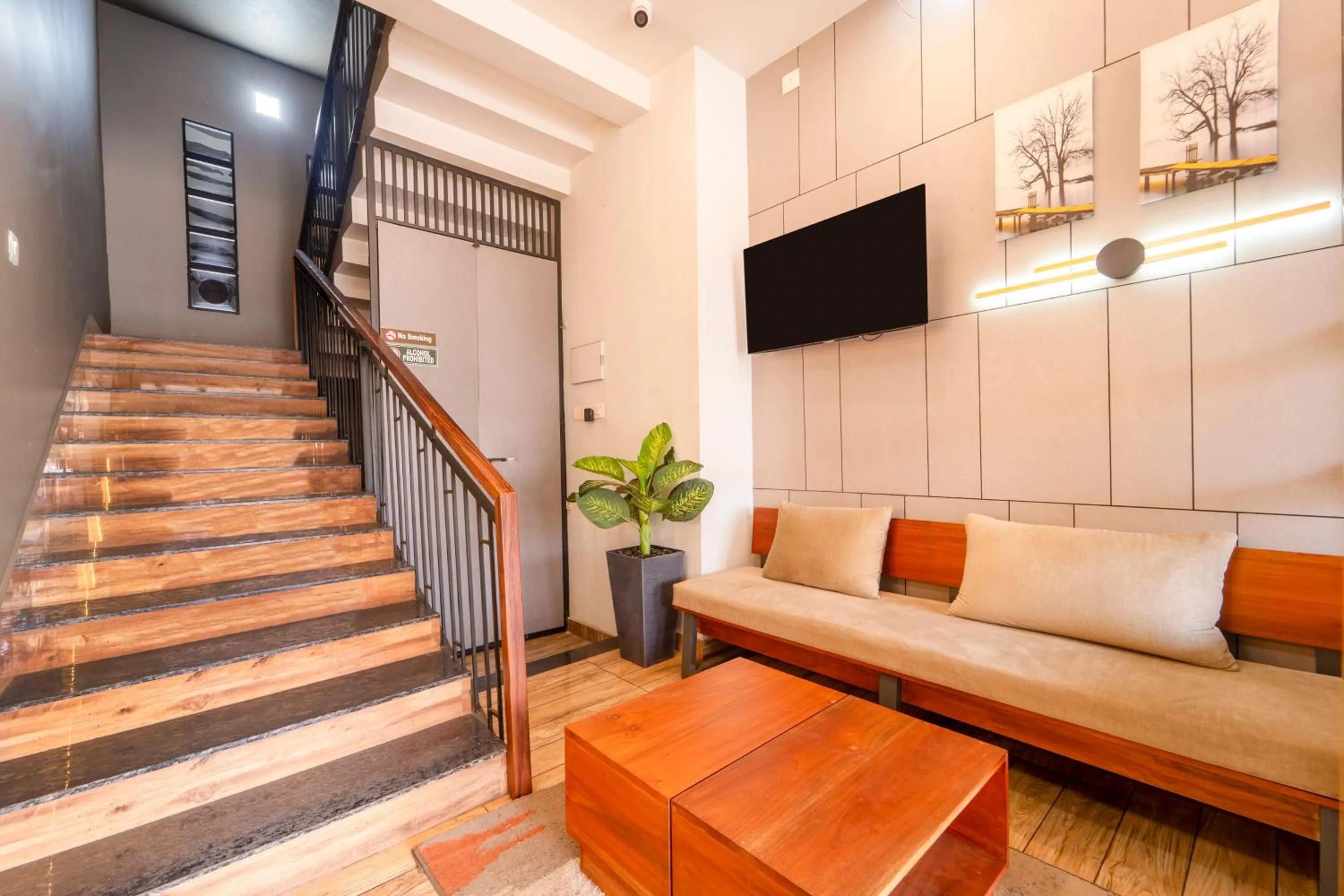 Seating area in Treebo MR Motel, 10 Mins To Airport