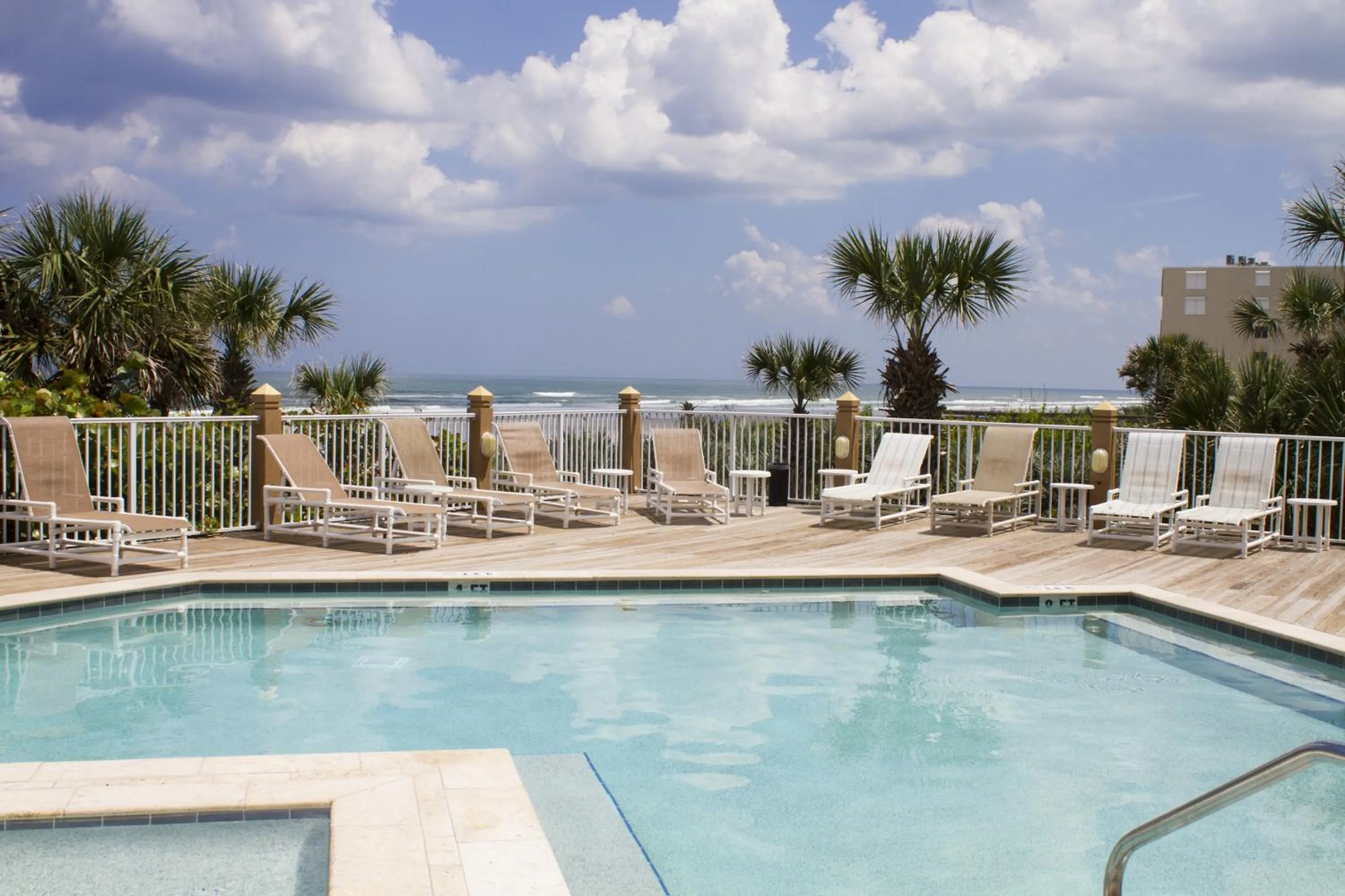 Swimming pool in New Smyrna Waves by Exploria Resorts