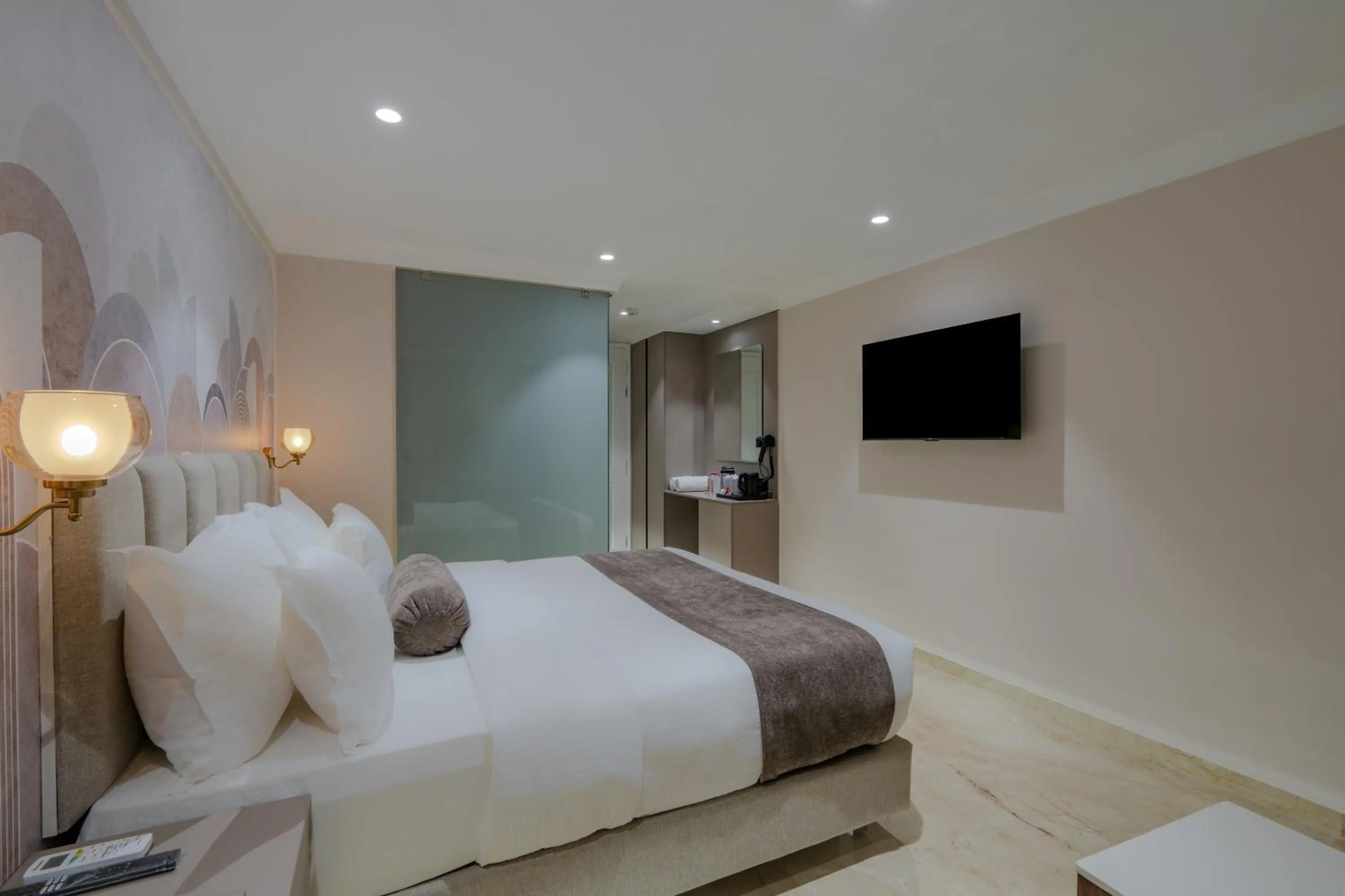 Bed in Hotel The Grand Suites