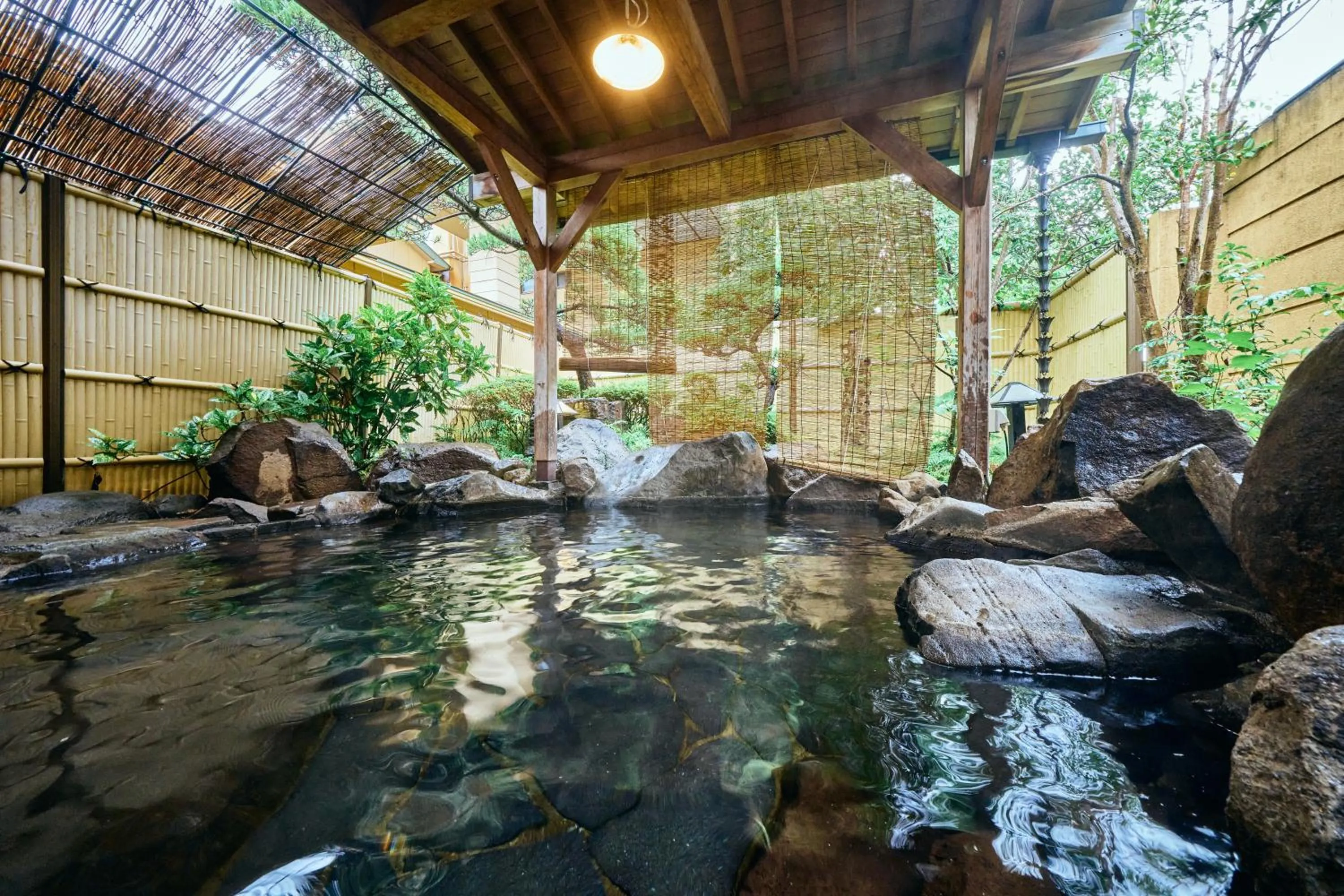 Hot Spring Bath in Yamaga Onsen Seiryuso