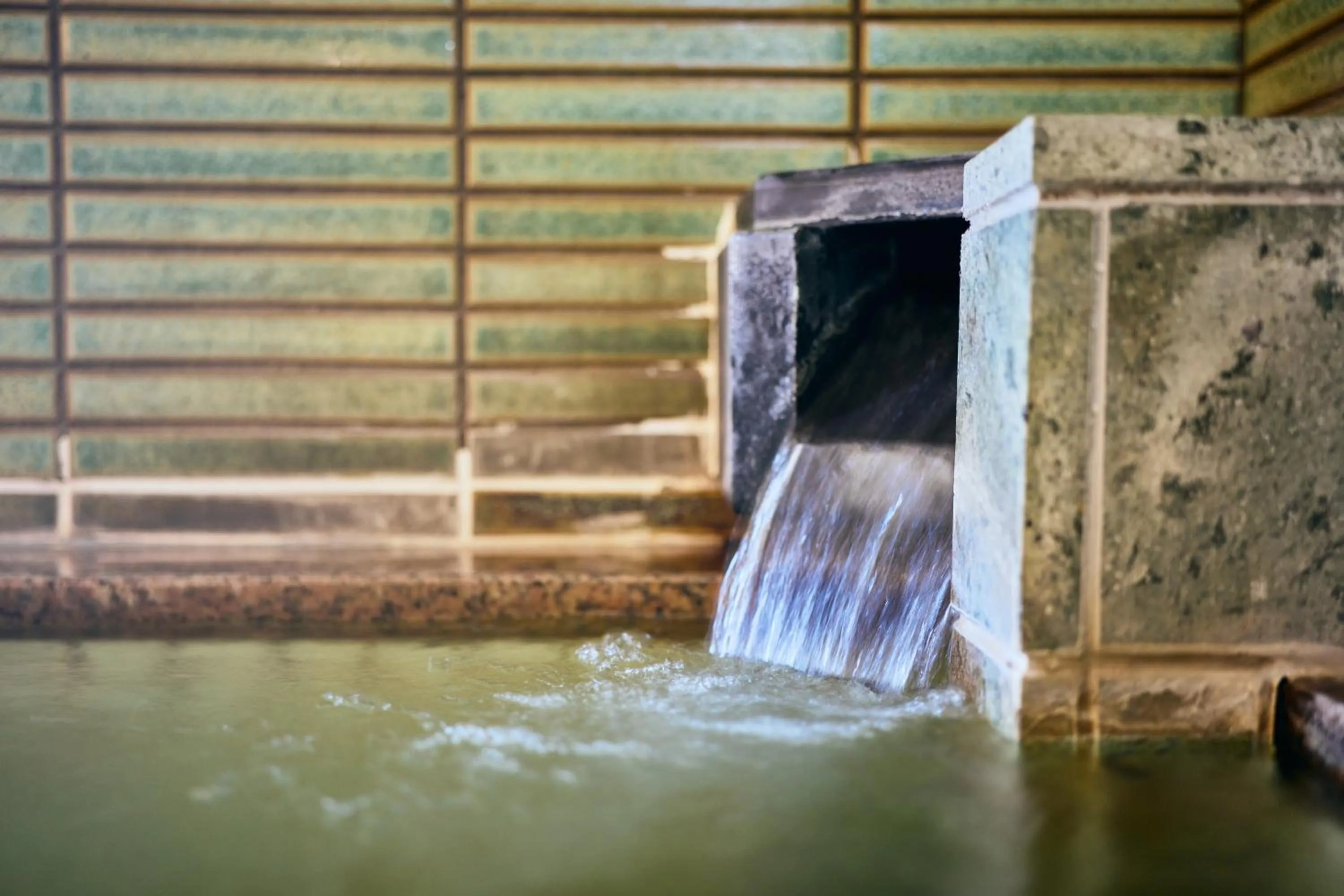 Hot Spring Bath in Yamaga Onsen Seiryuso