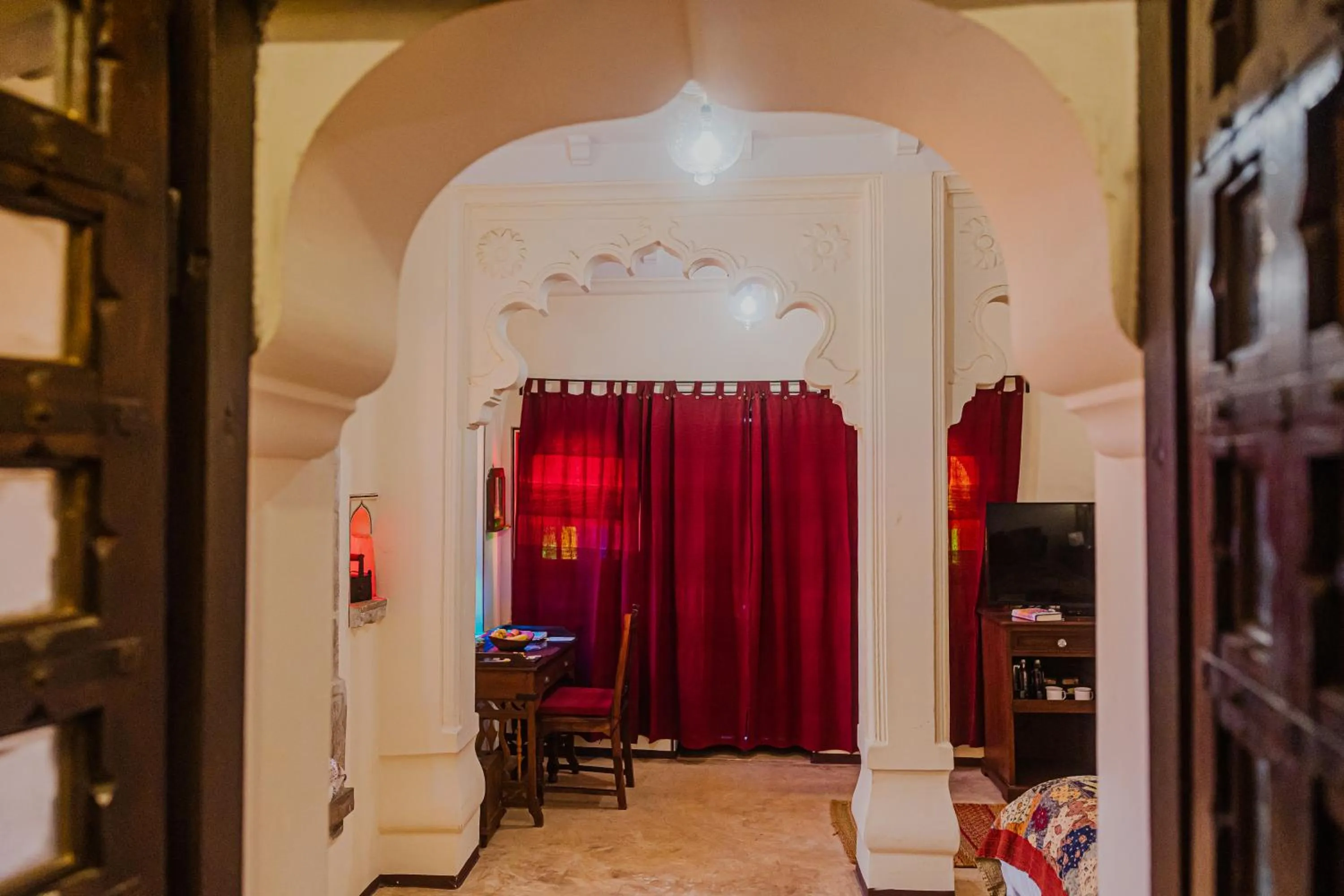 Seating area in The Rawla Narlai - A Luxury Heritage Stay in Leopard Country