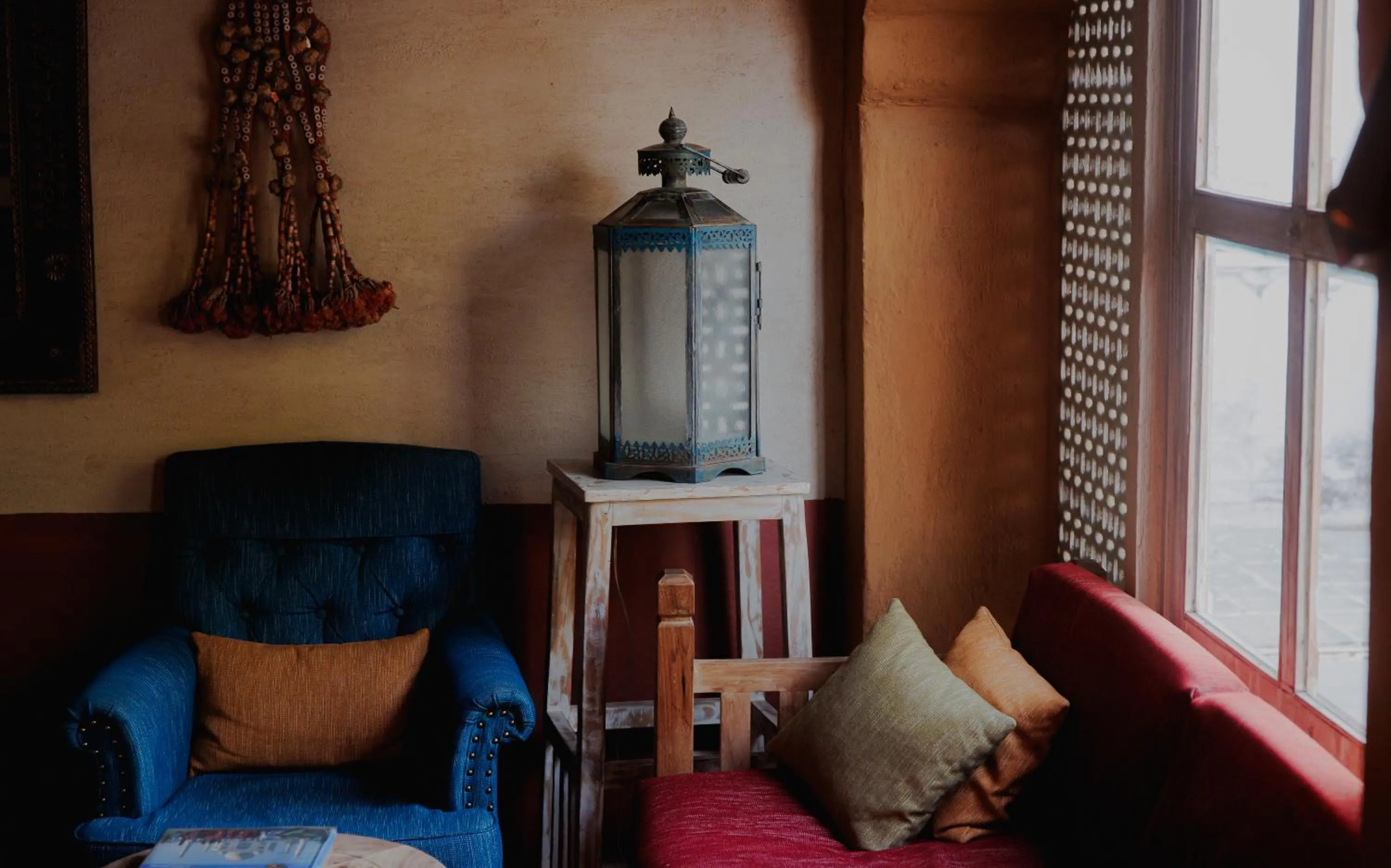 Seating area in The Rawla Narlai - A Luxury Heritage Stay in Leopard Country