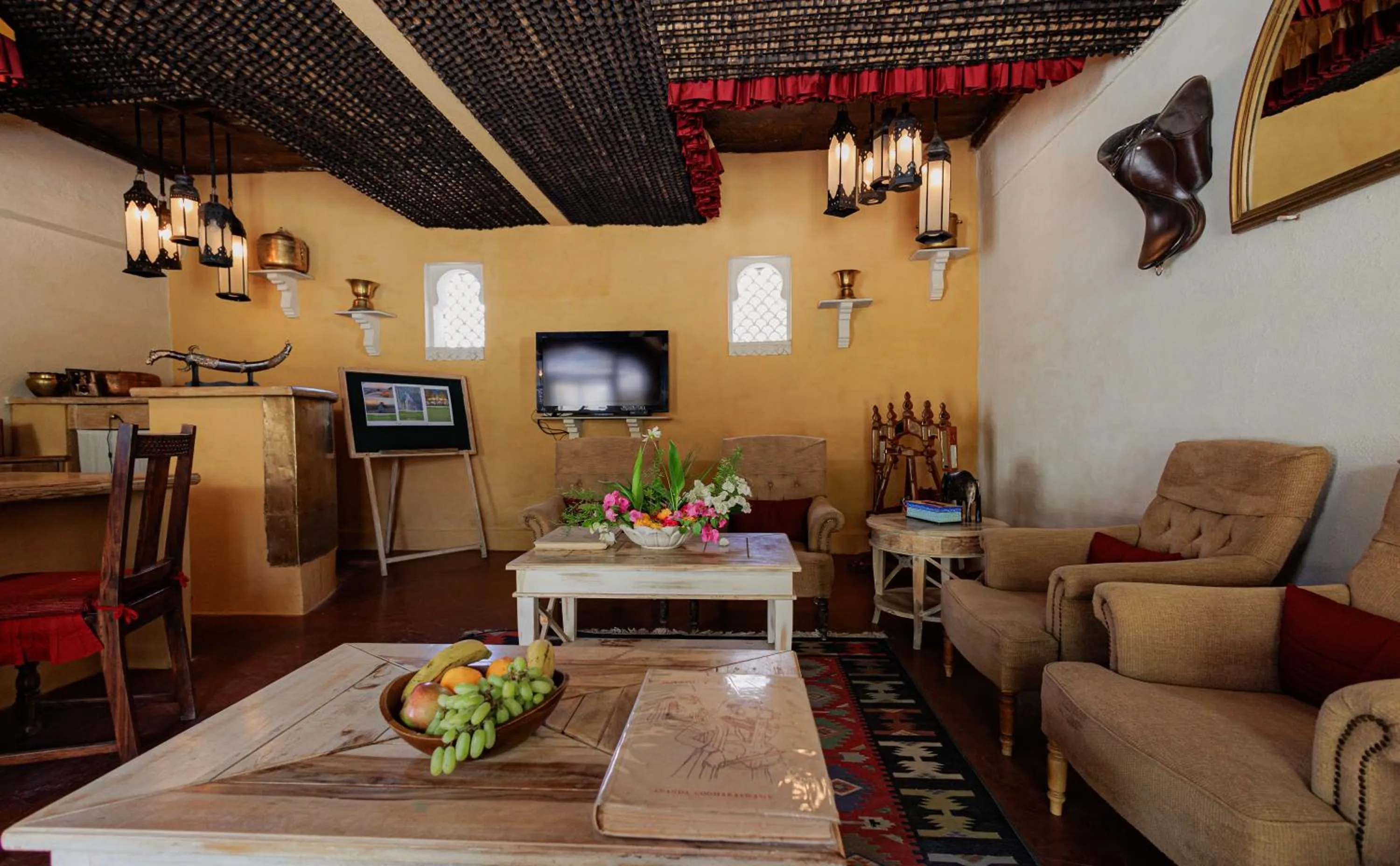 Seating area in The Rawla Narlai - A Luxury Heritage Stay in Leopard Country