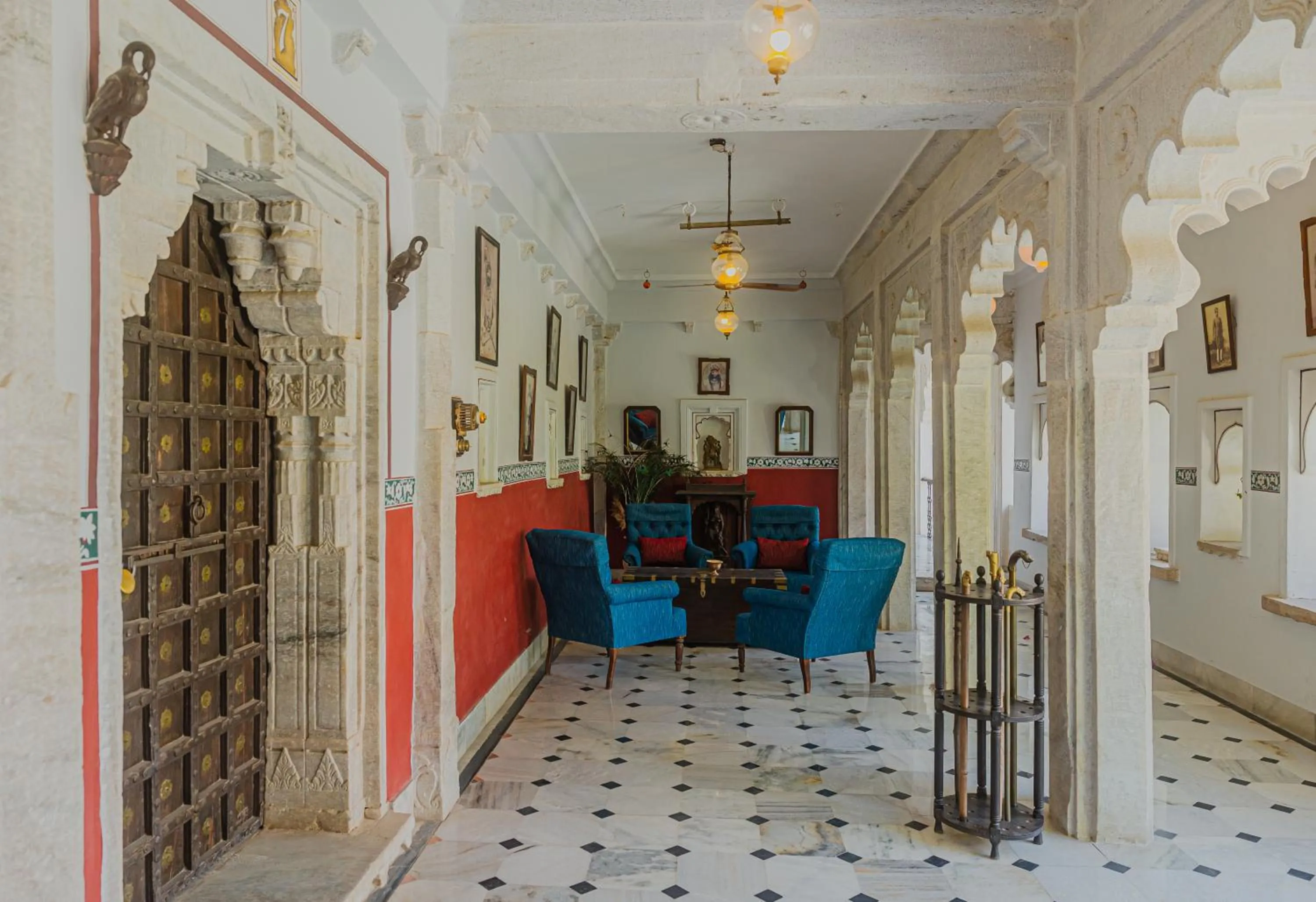 Seating area in The Rawla Narlai - A Luxury Heritage Stay in Leopard Country