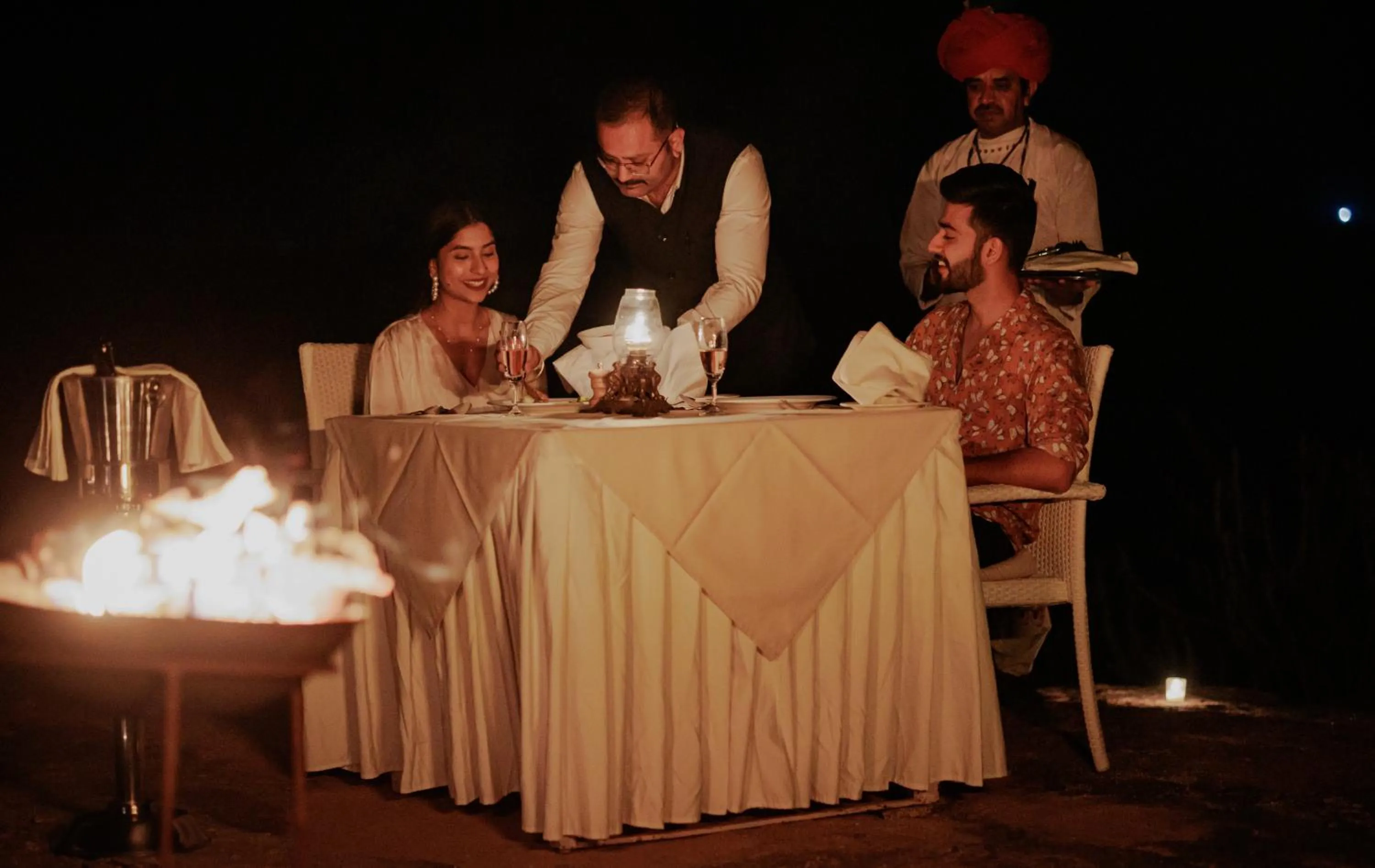 Dinner in The Rawla Narlai - A Luxury Heritage Stay in Leopard Country