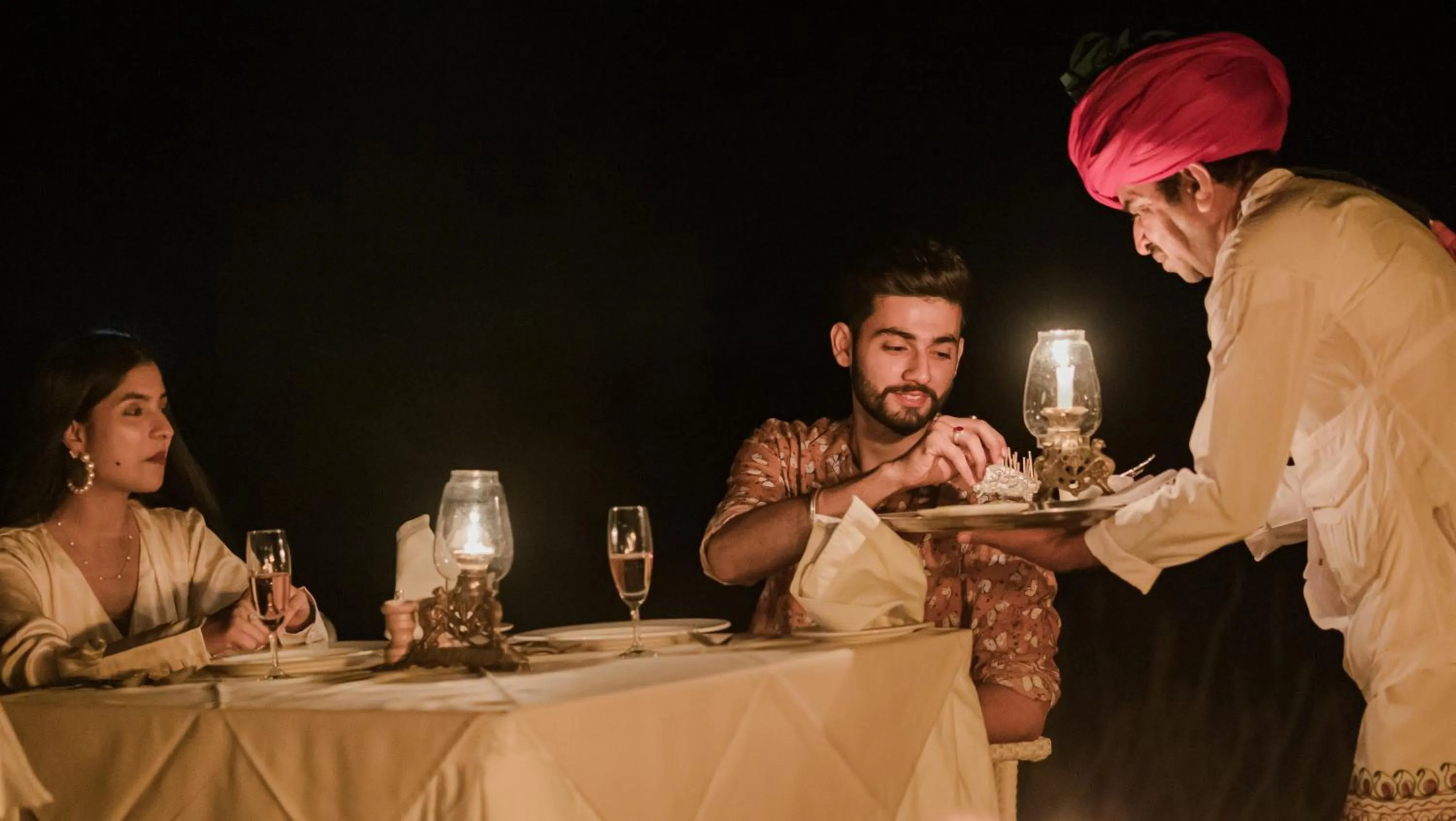 Dinner in The Rawla Narlai - A Luxury Heritage Stay in Leopard Country