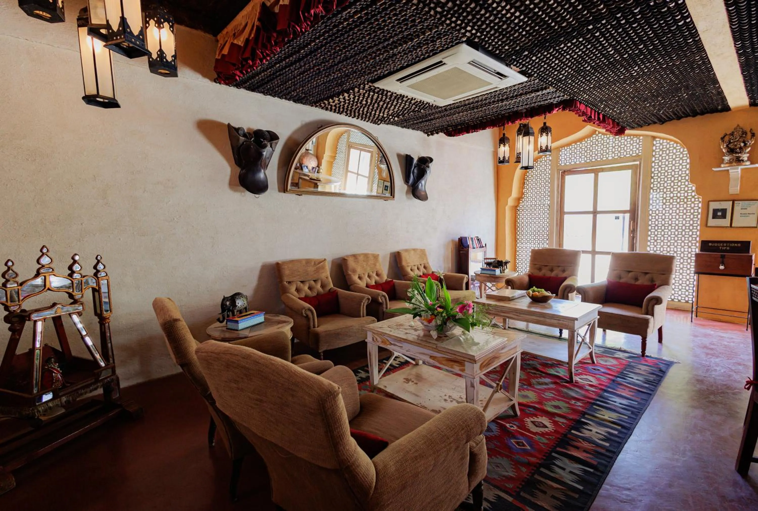 Seating area in The Rawla Narlai - A Luxury Heritage Stay in Leopard Country