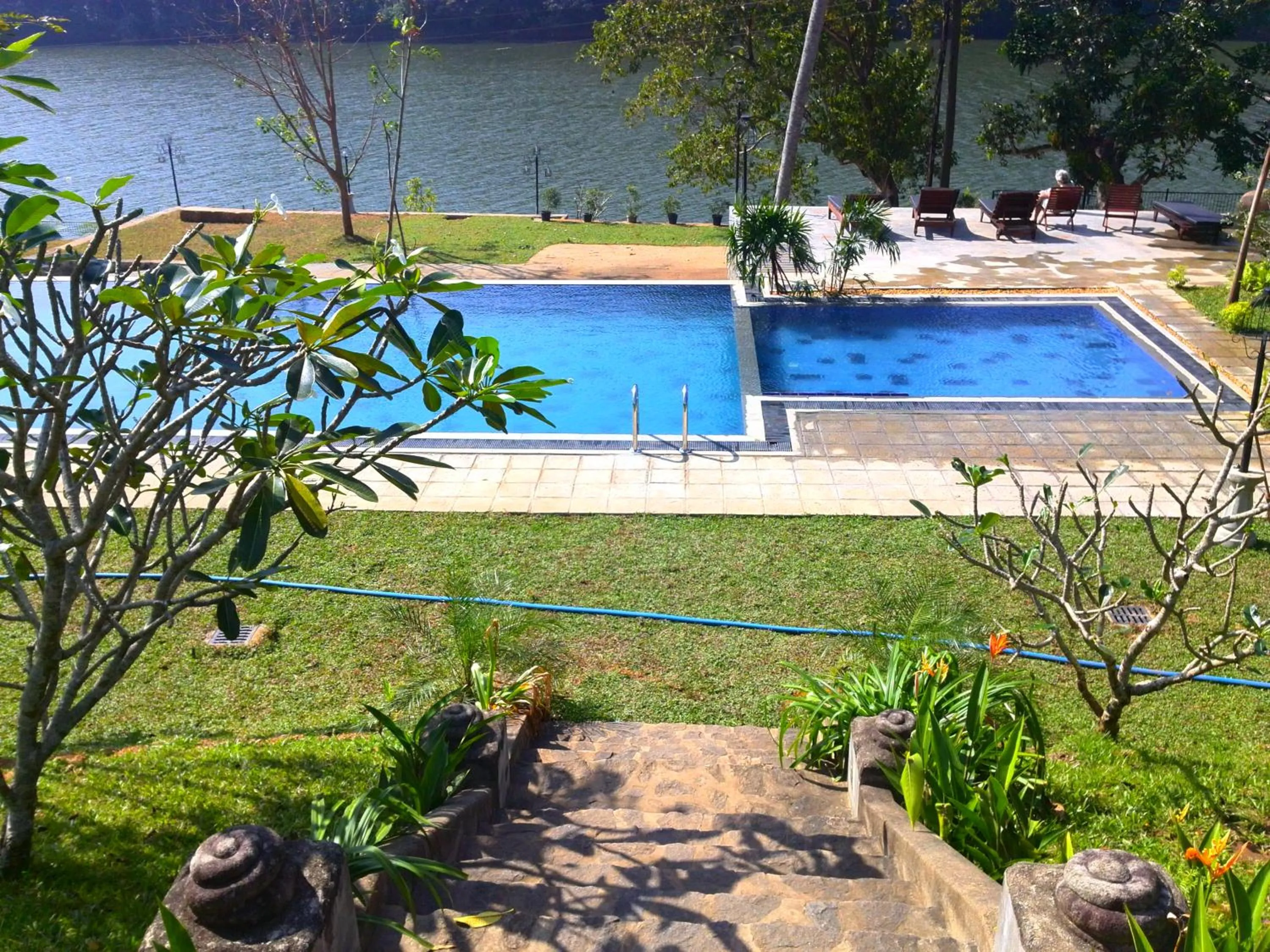 Pool view in Serendip Stone Hotel and Bungalow