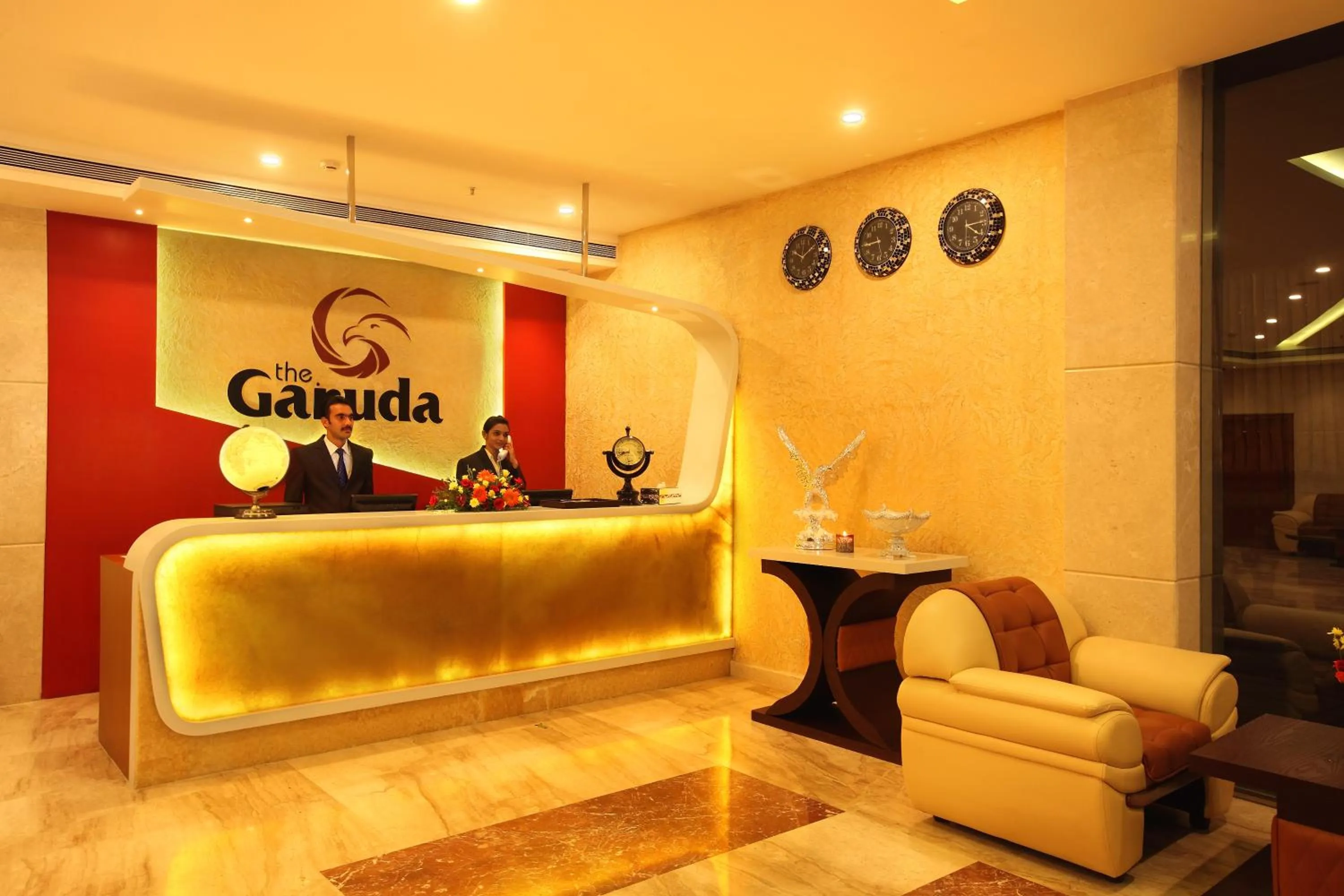 Lobby or reception in The Garuda Hotels
