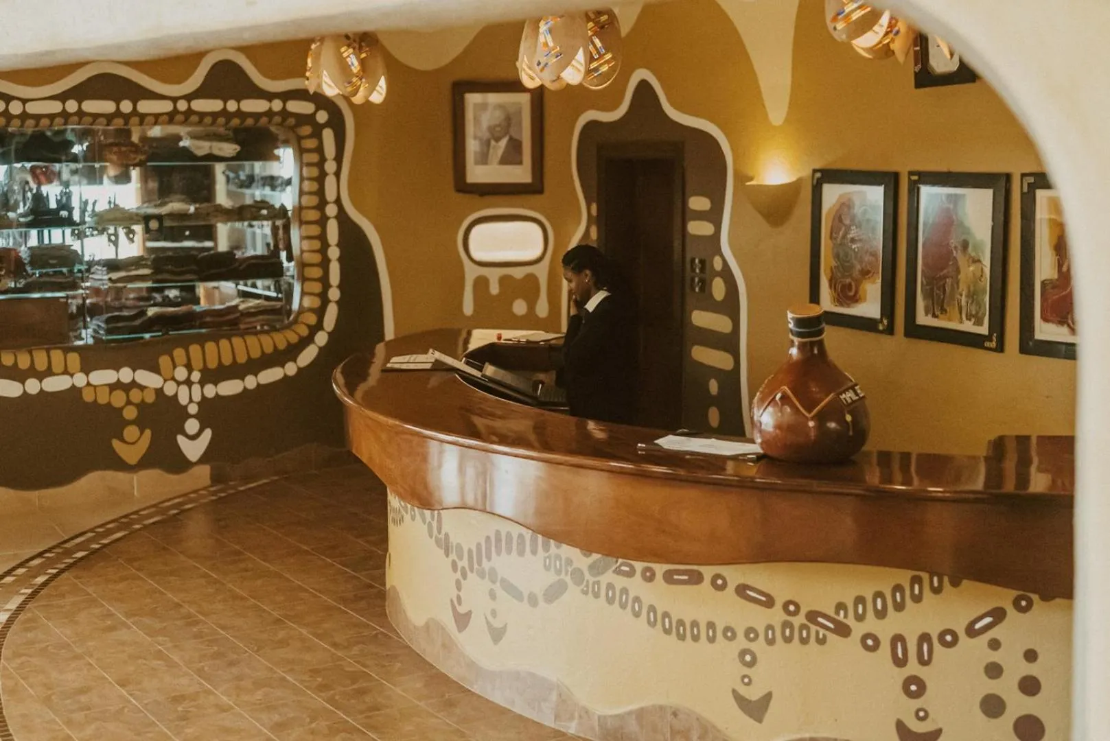 Lobby or reception in Mara Serena Safari Lodge