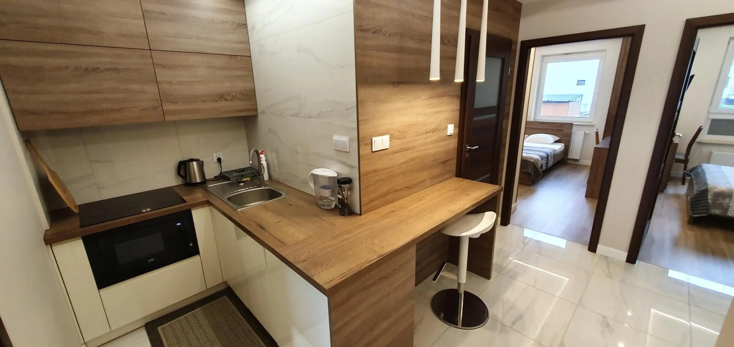 Kitchen or kitchenette in Hotel Kamienica