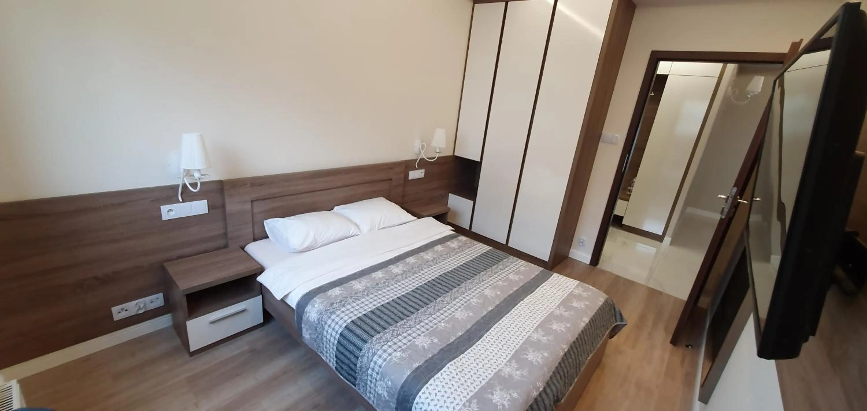 Bed in Hotel Kamienica