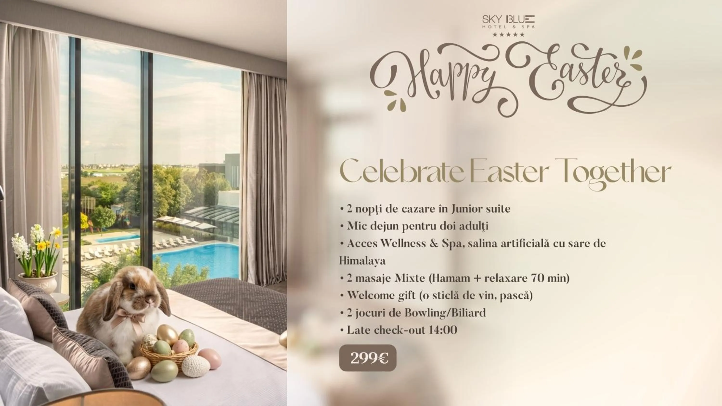 Pool view in Sky Blue Hotel & Spa