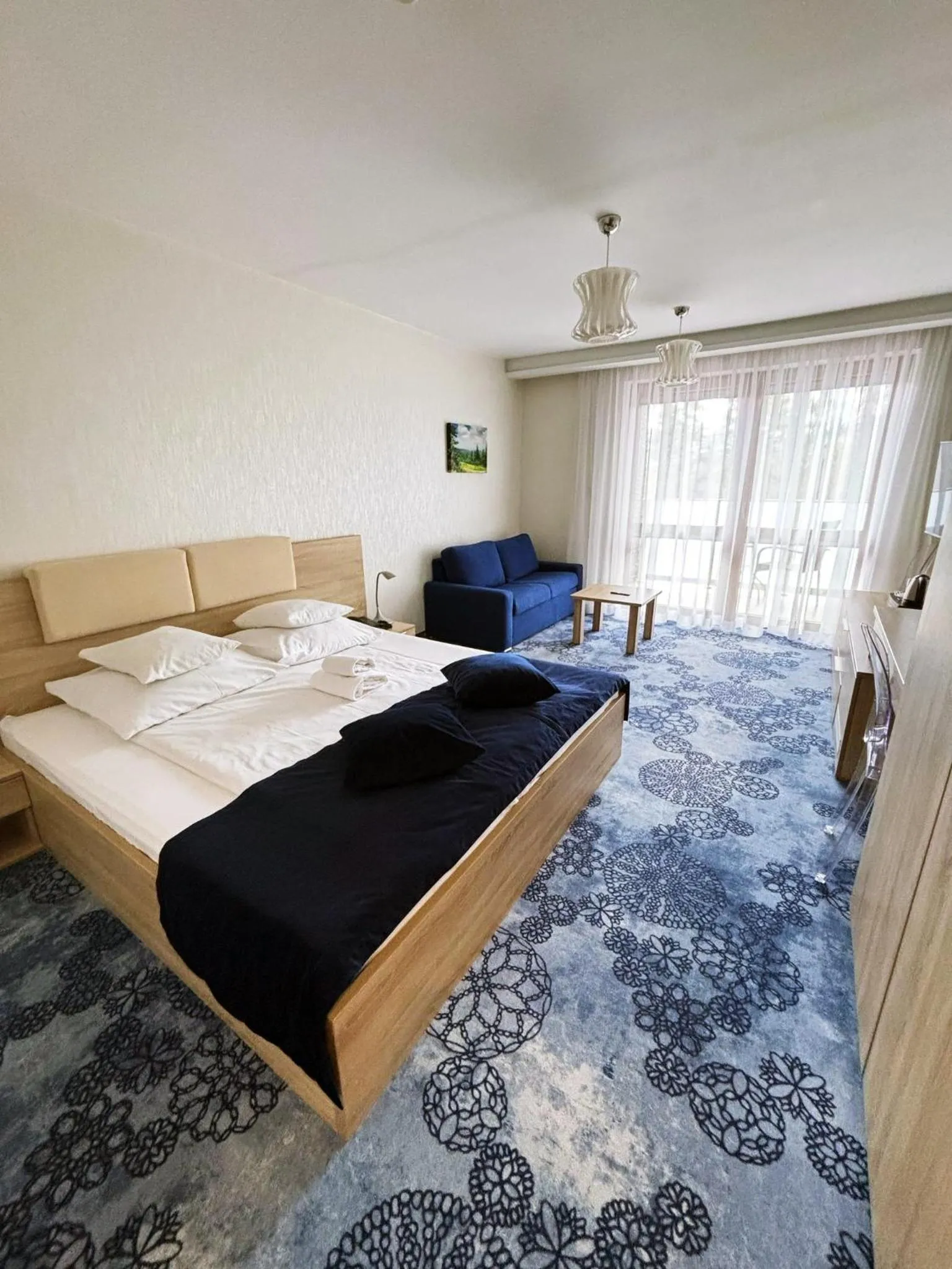 Bed in Hotel Zacisze