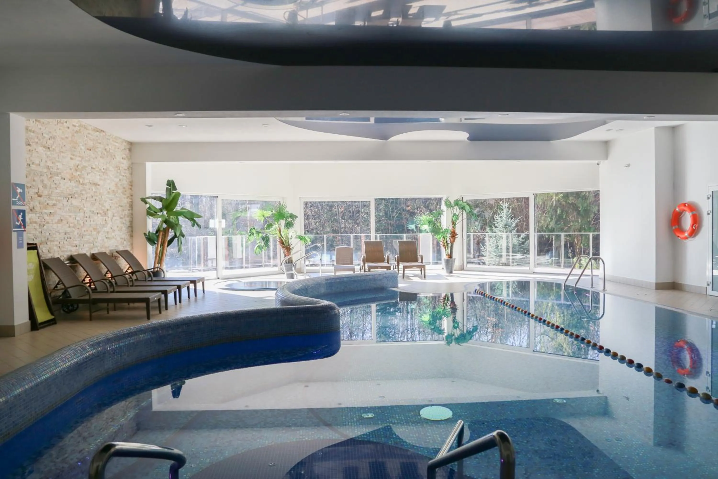 Pool view in Hotel Zacisze