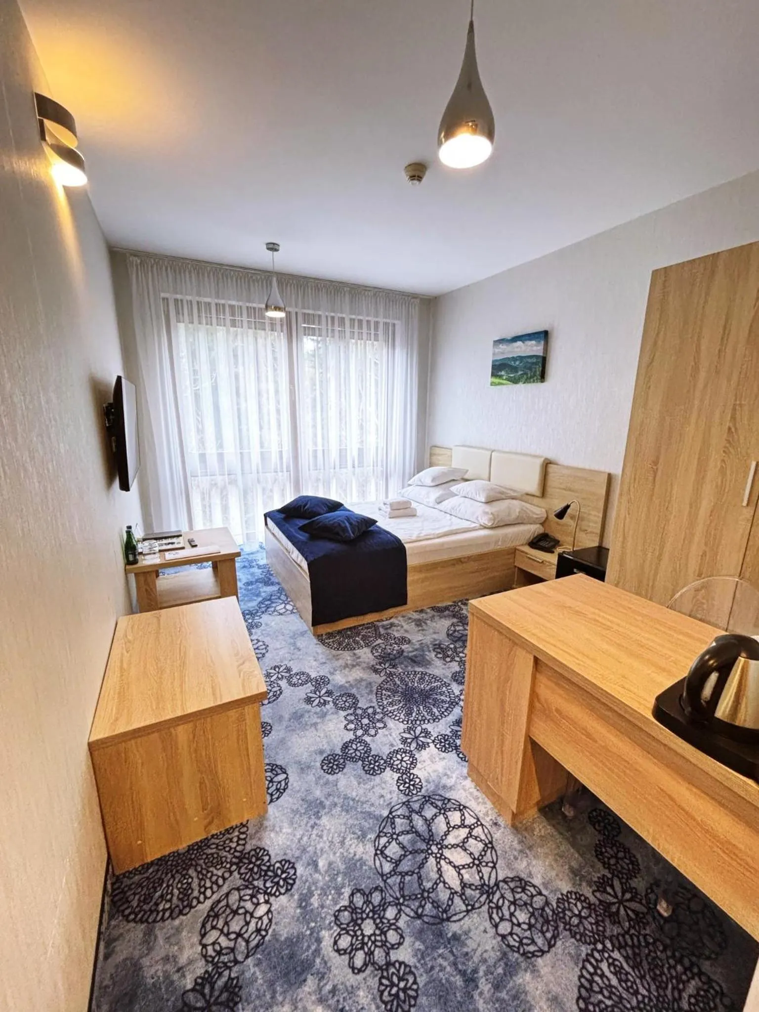 Bed in Hotel Zacisze