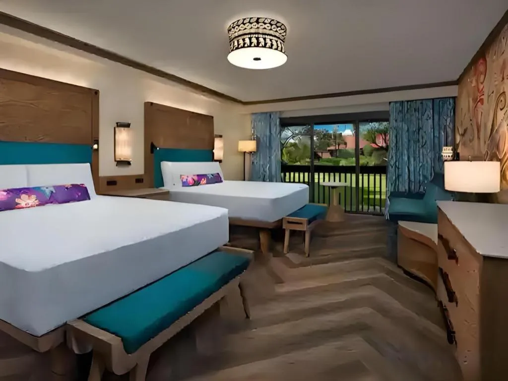 Bed in Disney's Polynesian Village Resort