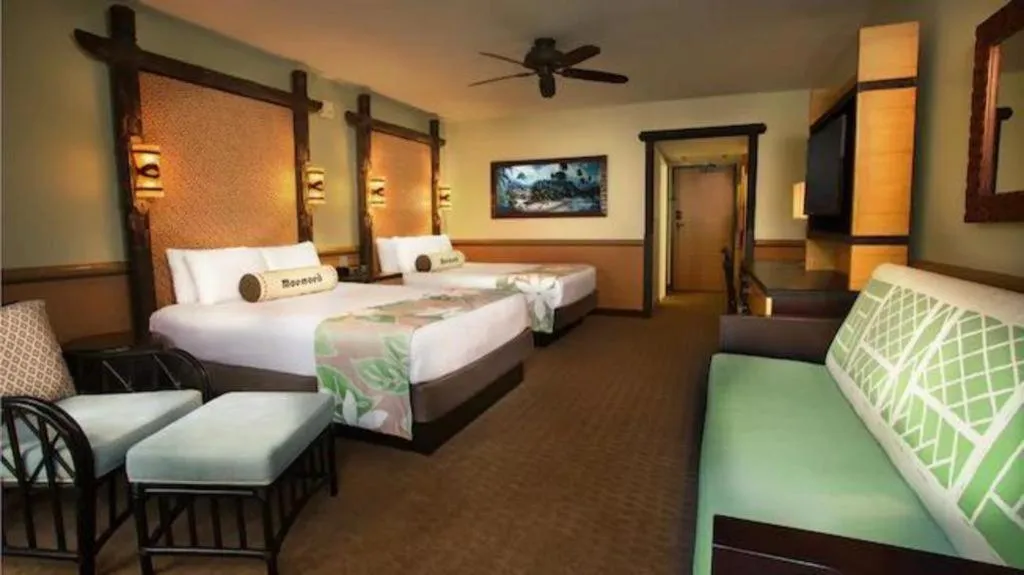 Bed in Disney's Polynesian Village Resort