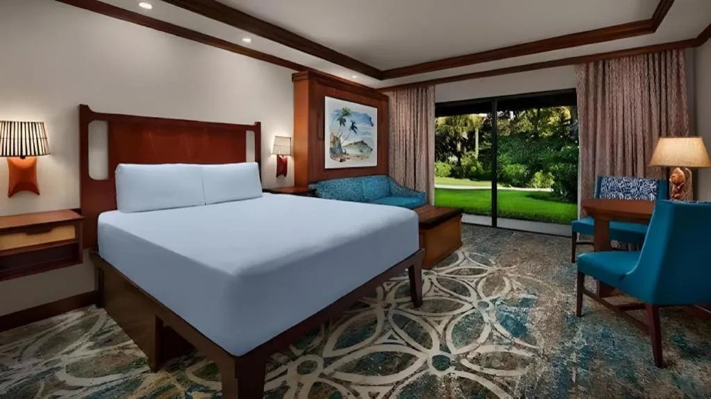 Bed in Disney's Polynesian Village Resort