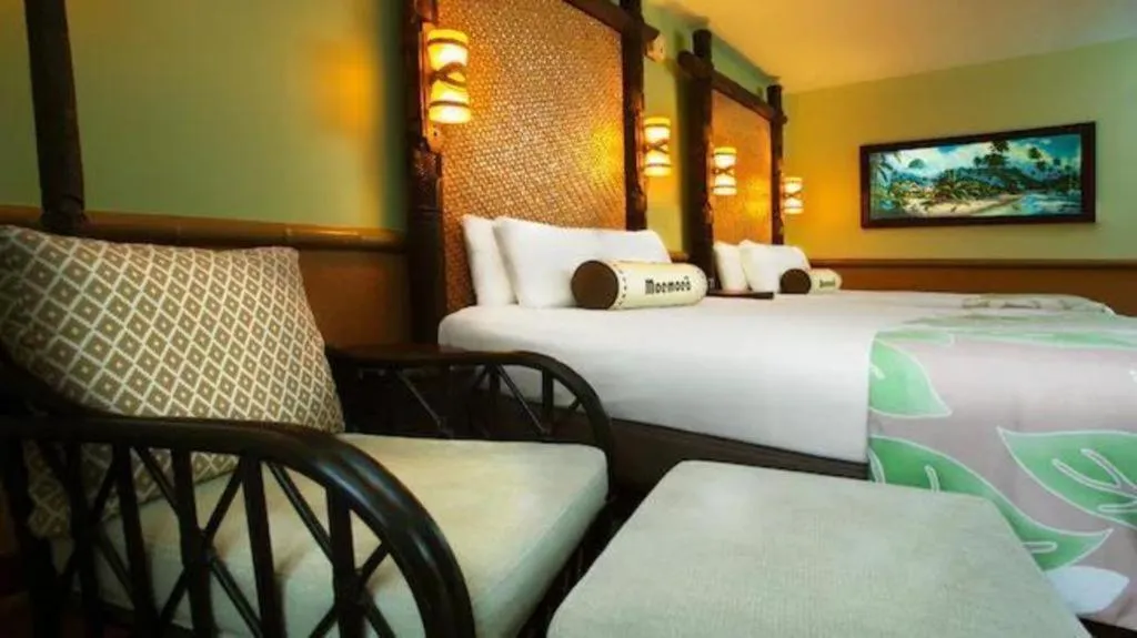 Bed in Disney's Polynesian Village Resort