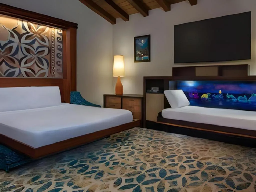 Bed in Disney's Polynesian Village Resort