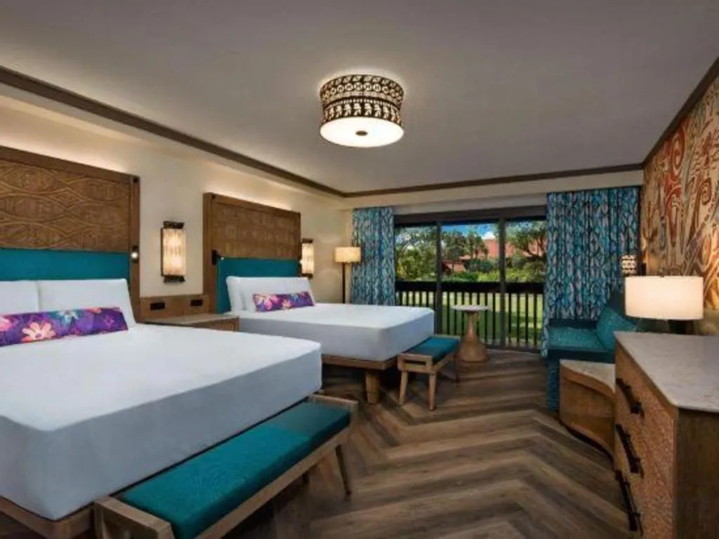 Bed in Disney's Polynesian Village Resort