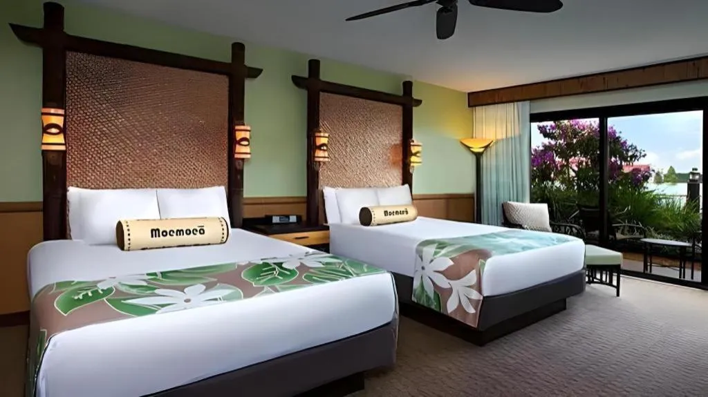 Bed in Disney's Polynesian Village Resort