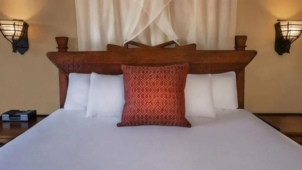 Bed in Disney's Animal Kingdom Lodge