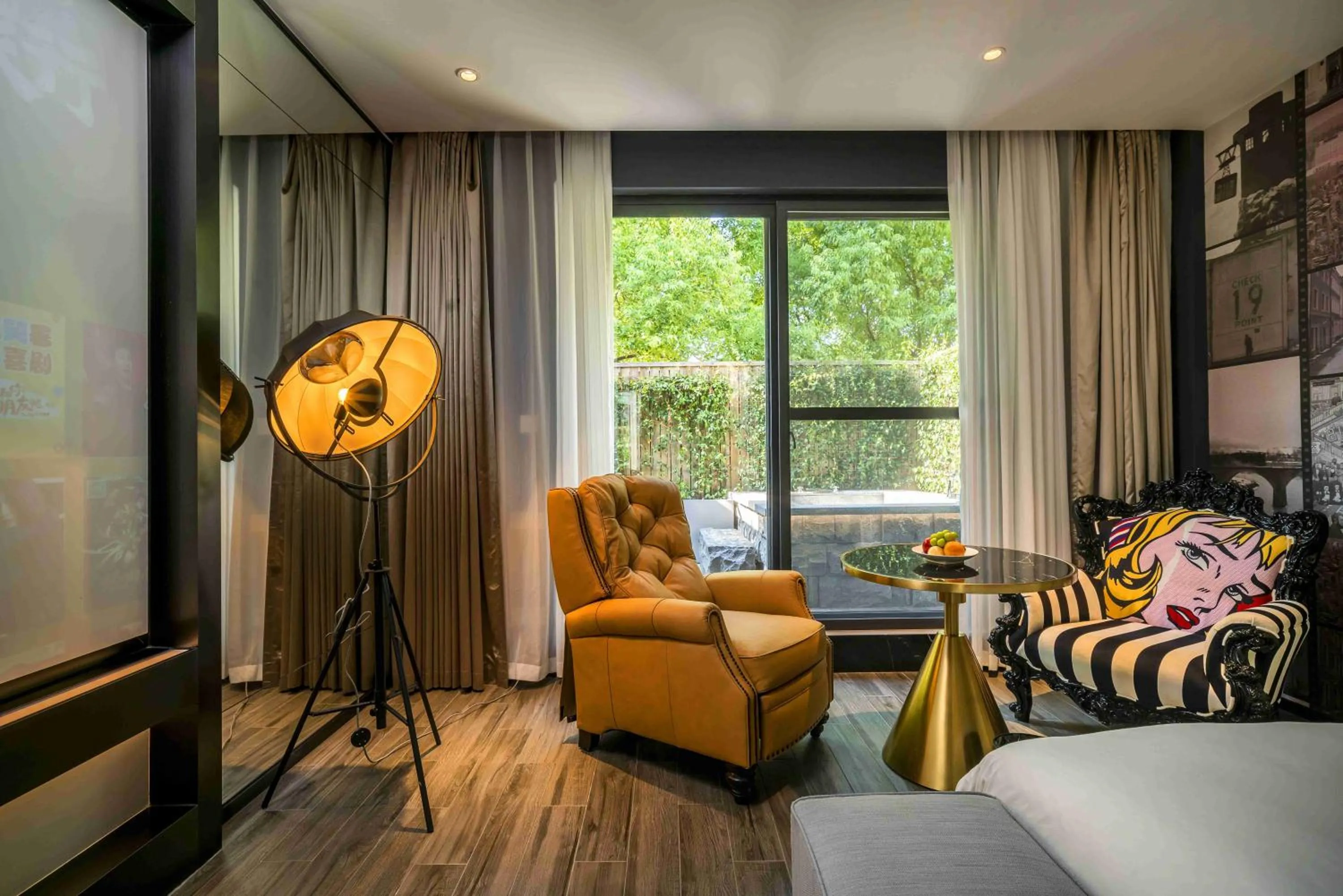 Seating area in Movietel Hangzhou