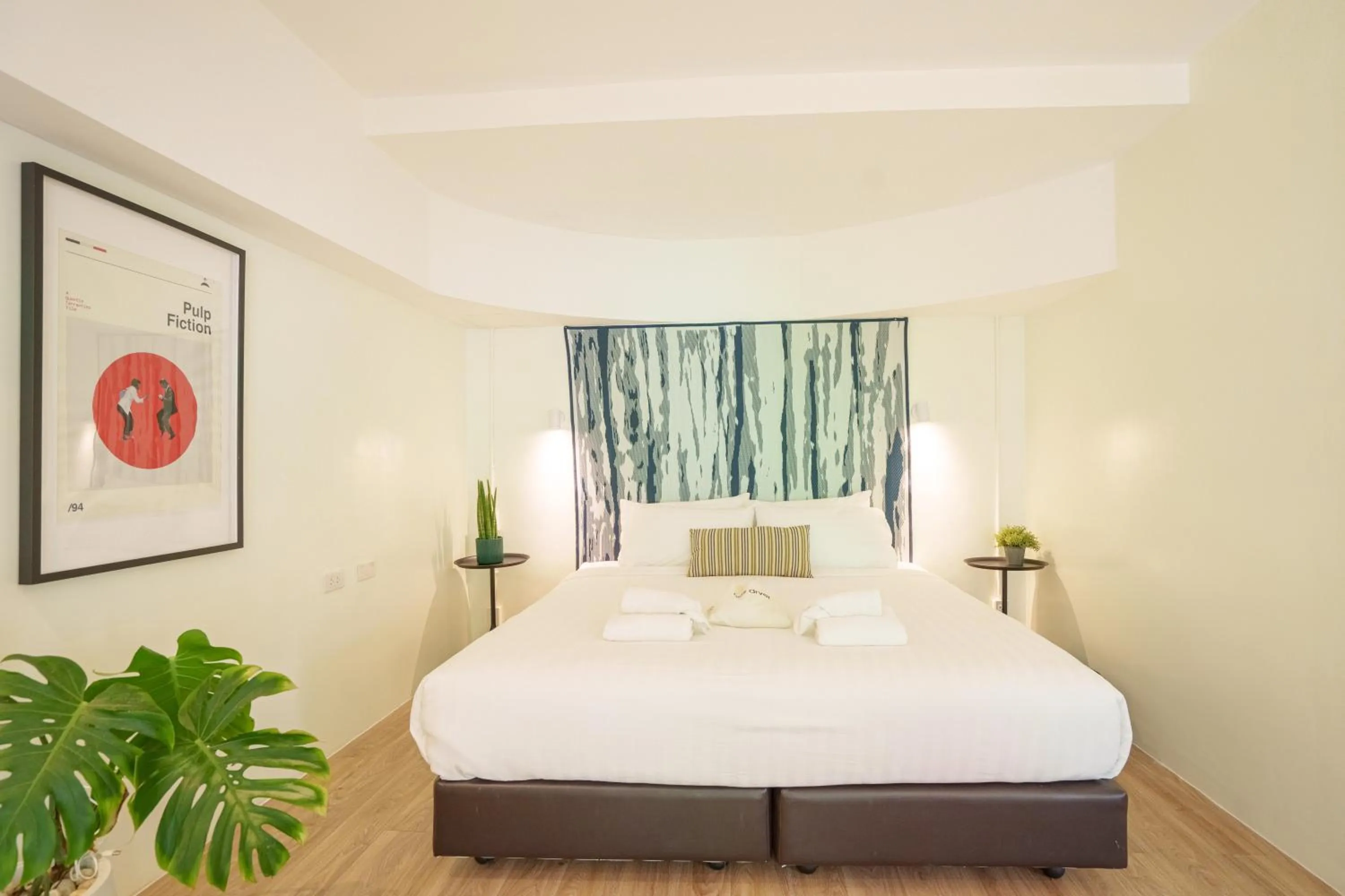 Bed in Gecko EYE Hotel