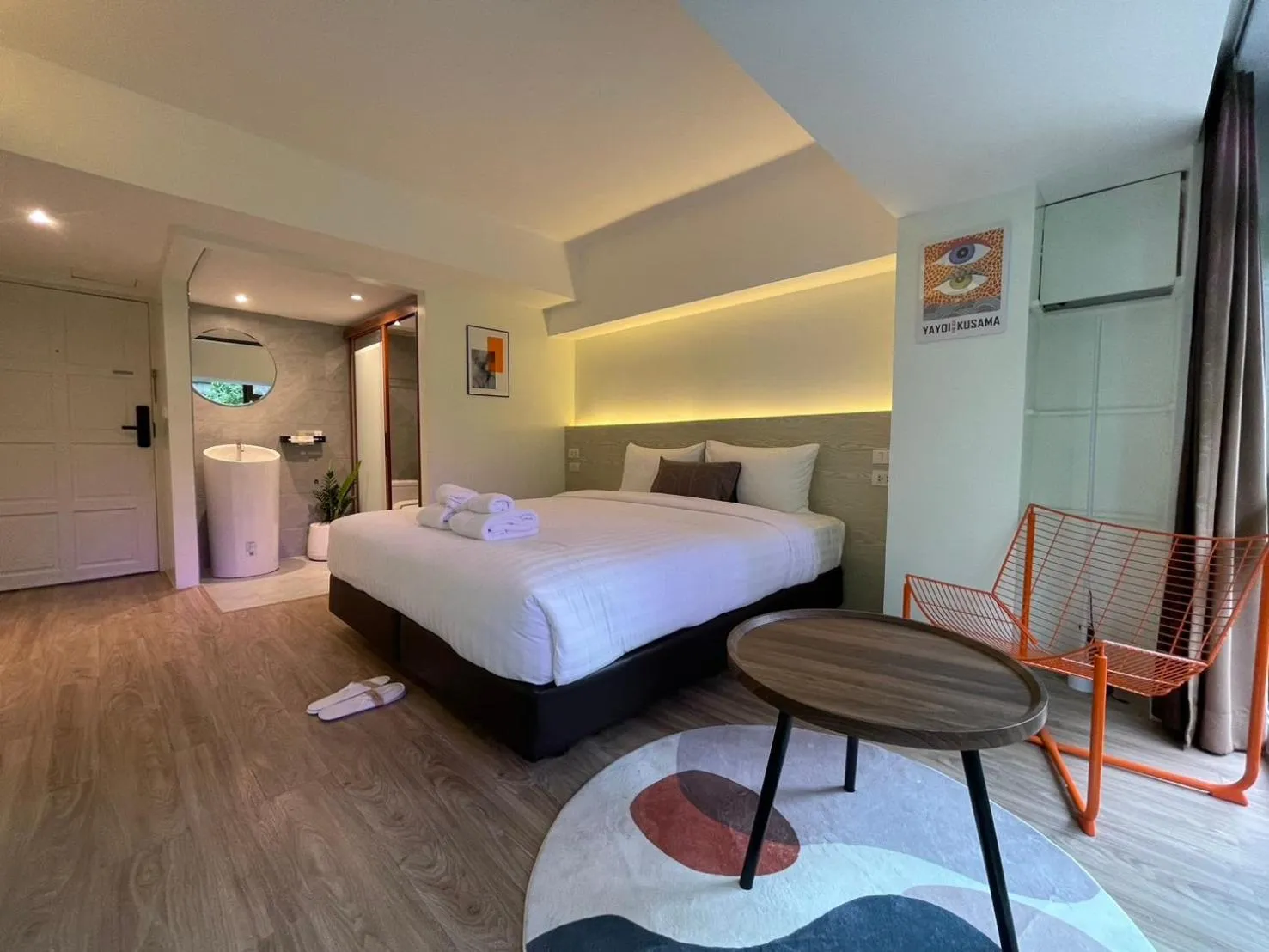 Bed in Gecko EYE Hotel