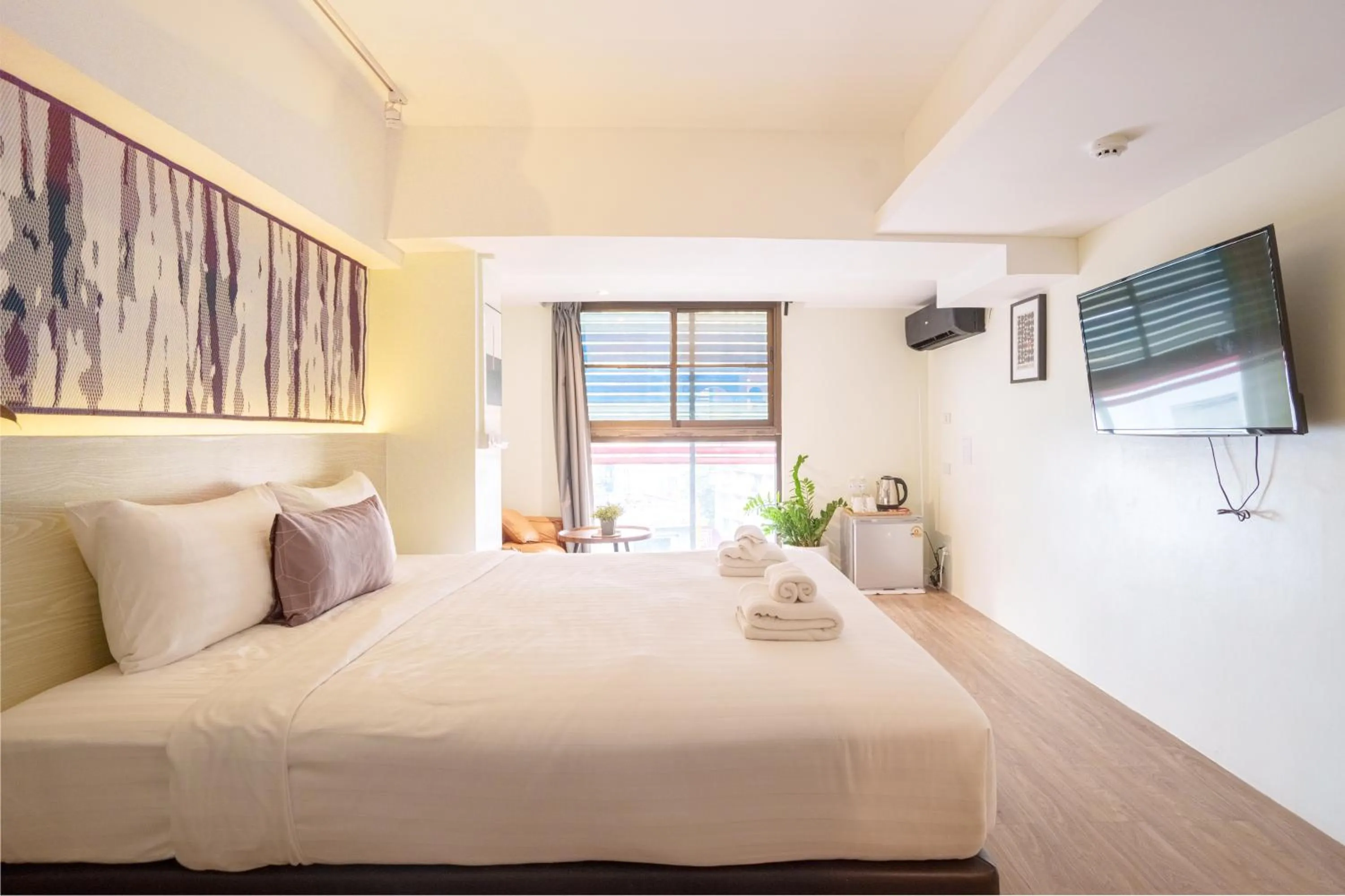 Bed in Gecko EYE Hotel