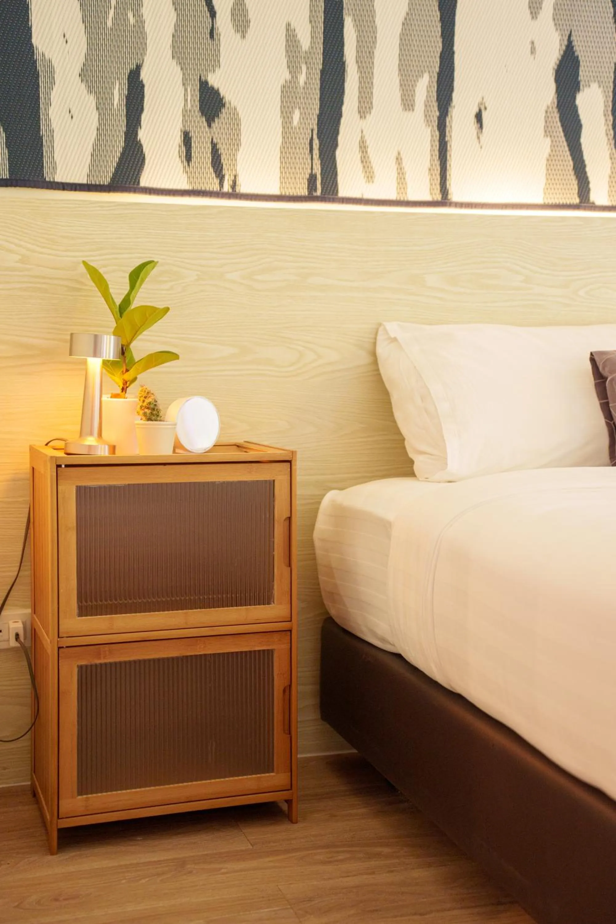 Bed in Gecko EYE Hotel