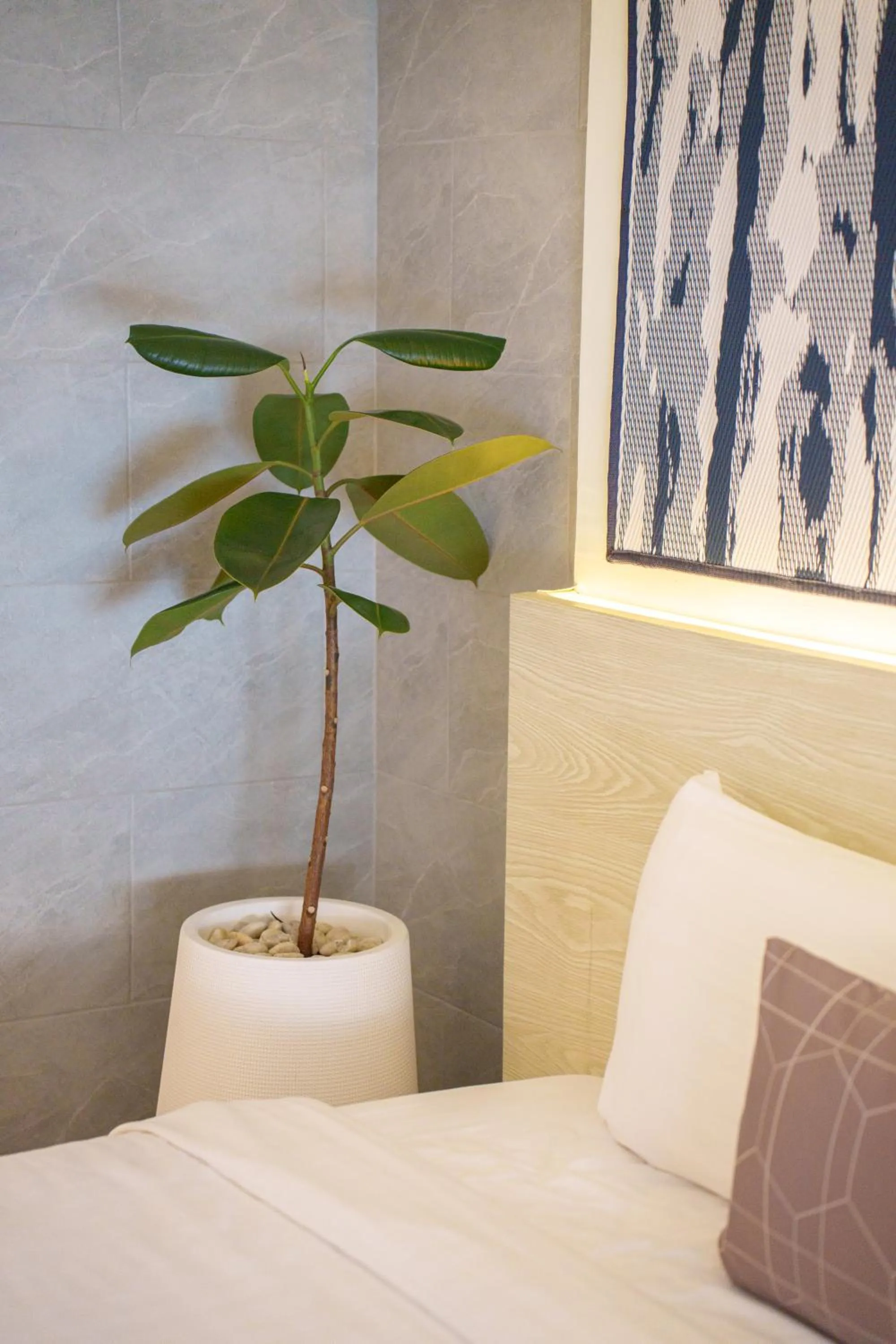 Bed in Gecko EYE Hotel