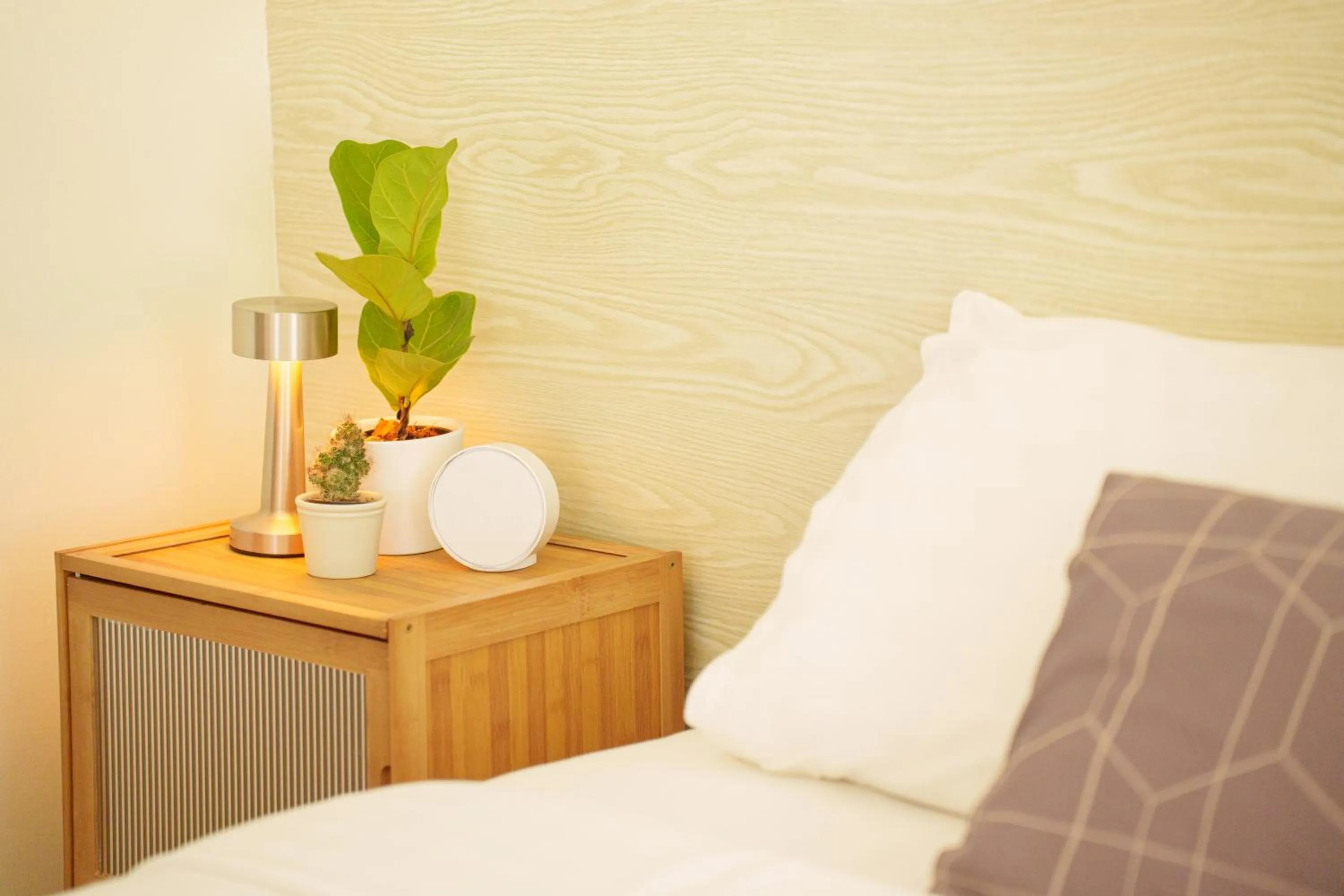 Bed in Gecko EYE Hotel