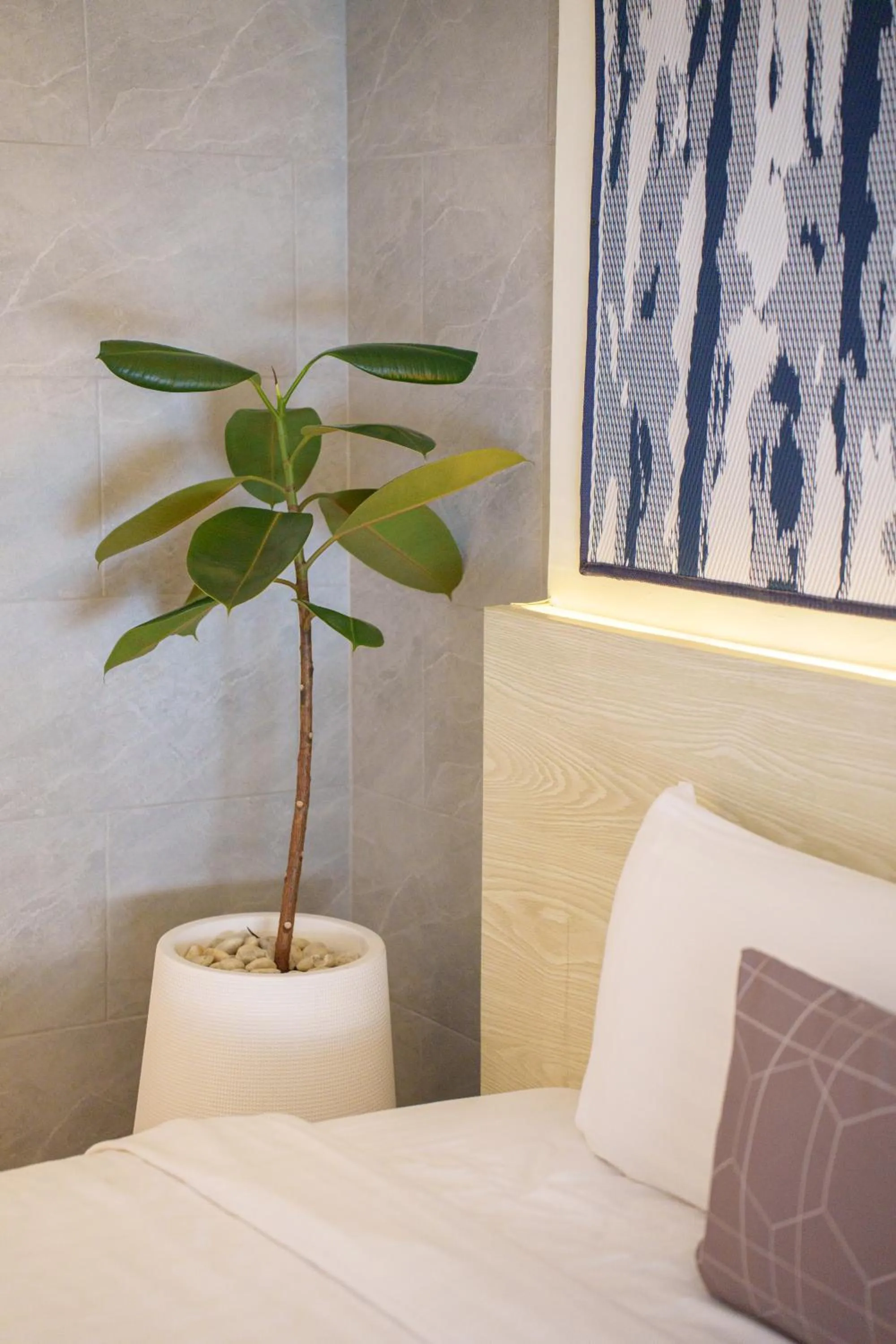 Bed in Gecko EYE Hotel