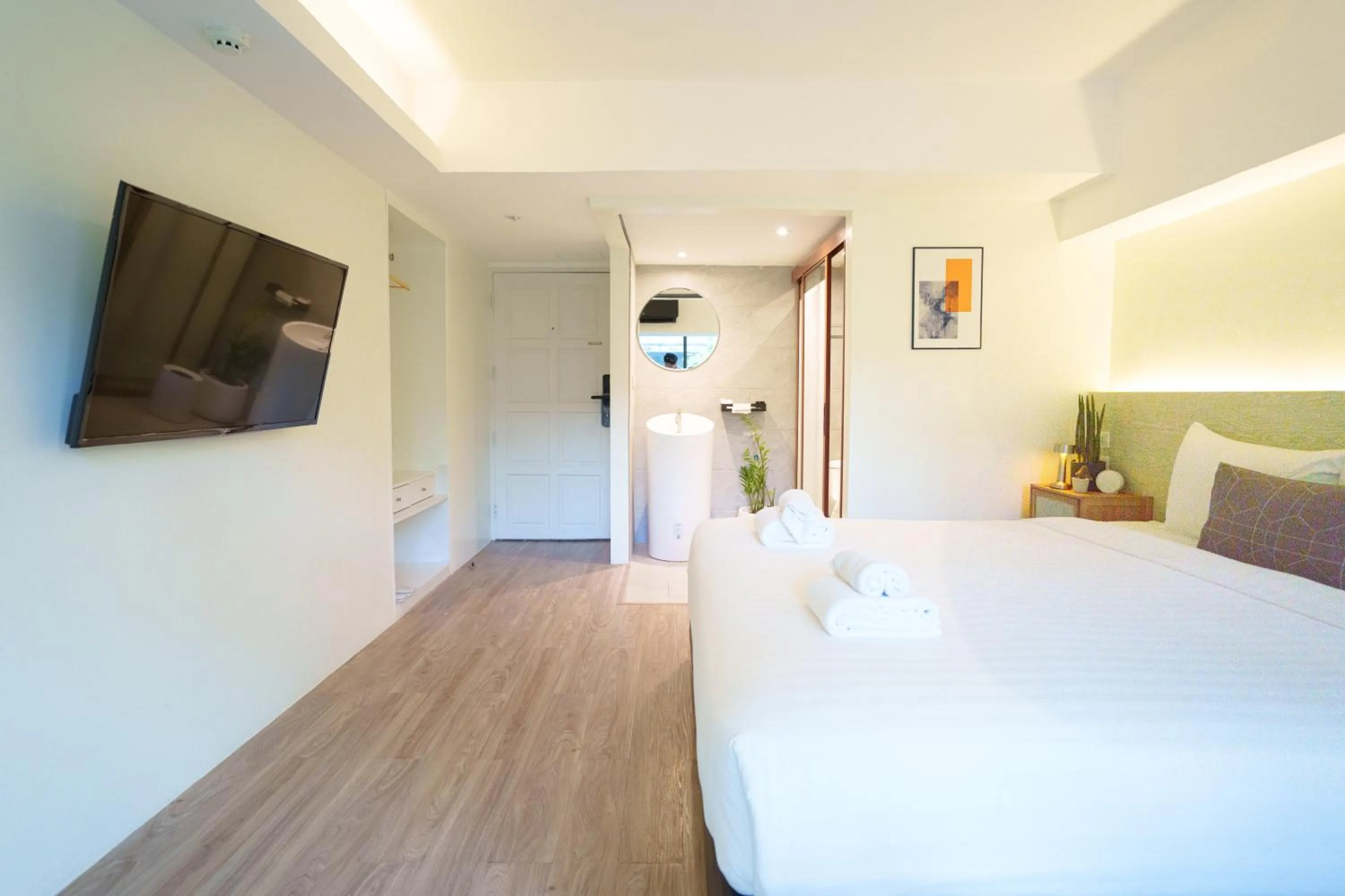 Bed in Gecko EYE Hotel