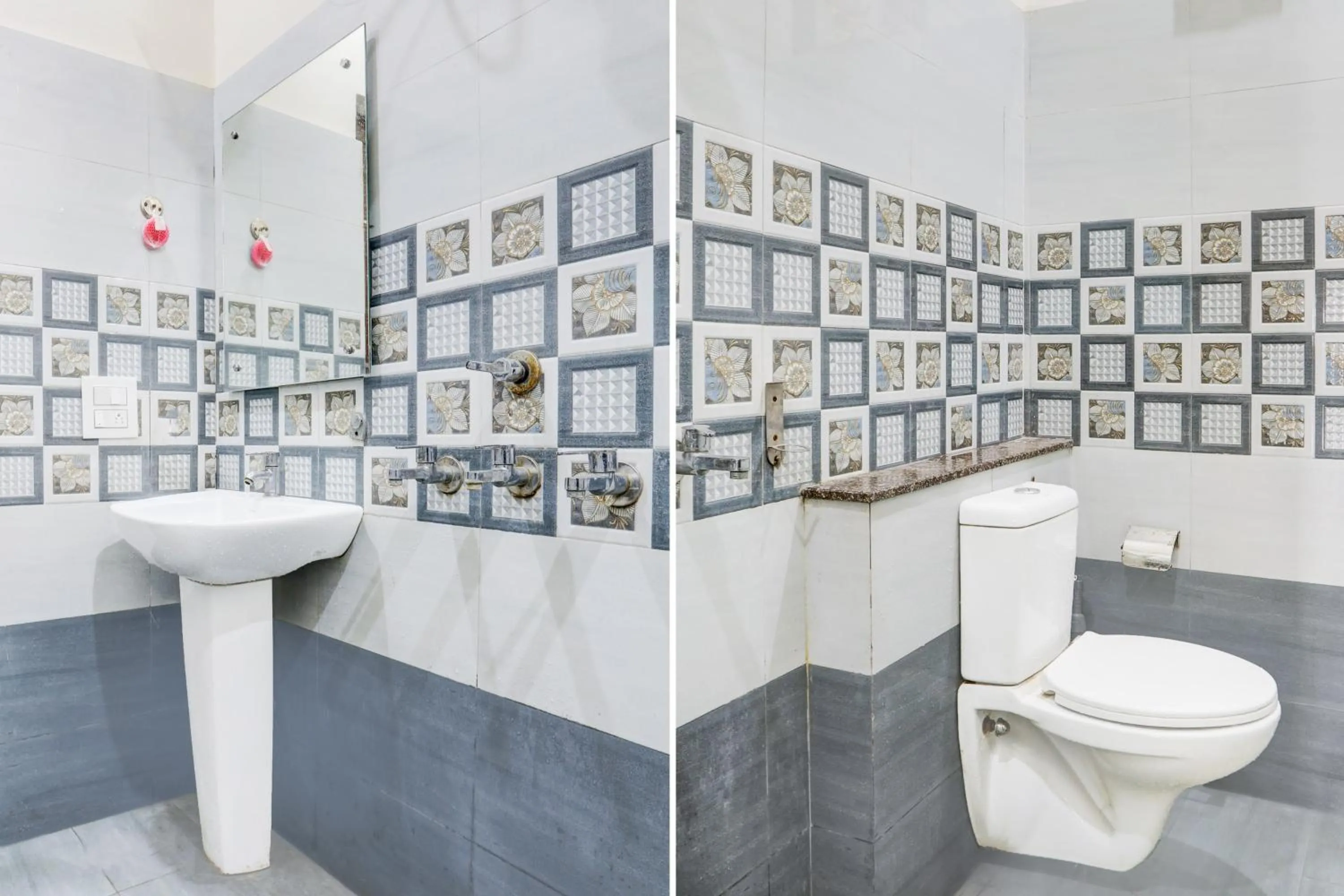 Bathroom in Hotel O Lohgarh Road Zirakpur Formerly JB Plaza