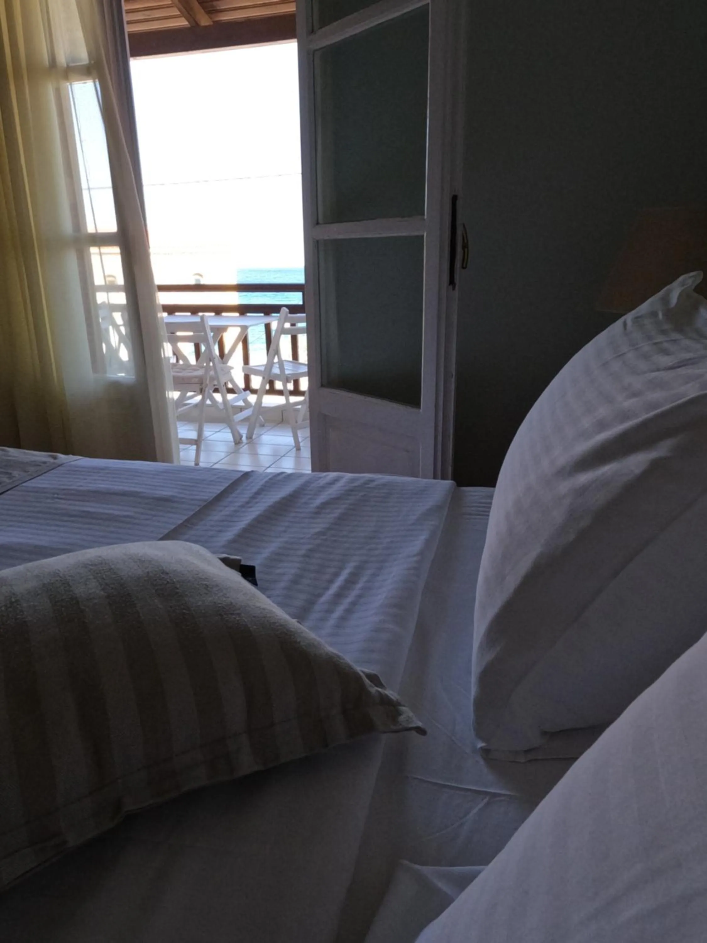 Bed in The Flower Of Monemvasia Hotel