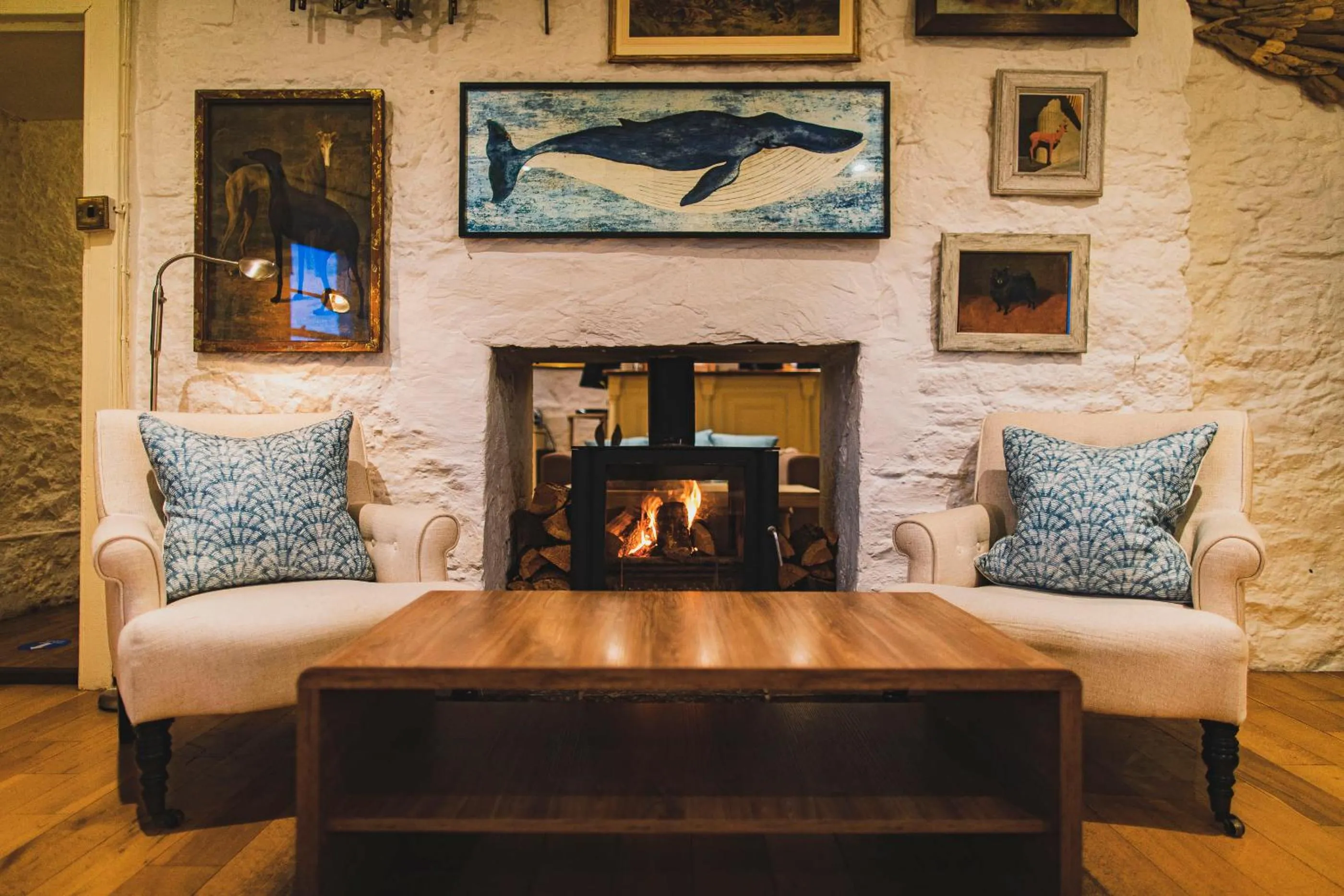Seating area in The Pierhouse Hotel